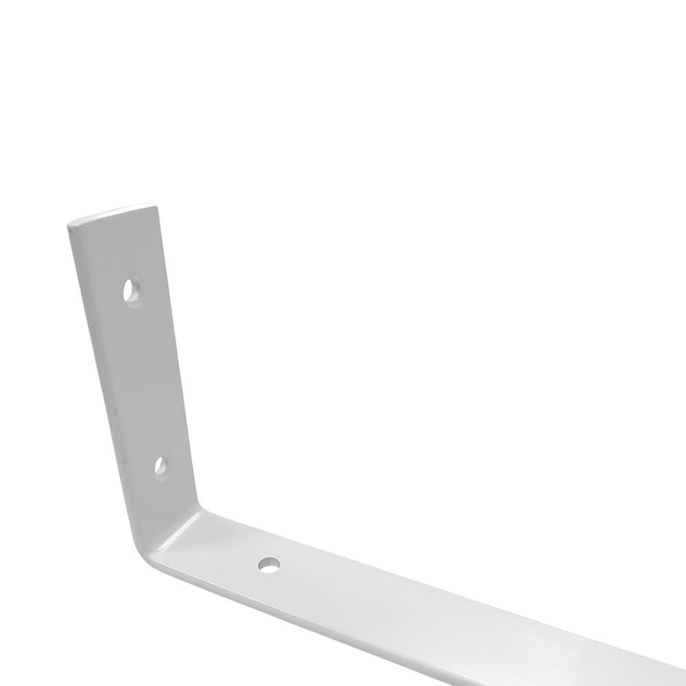 slide 6 of 6, Style Selections 12.4-in L x 5.24-in W x 1.46-in D White Shelf bracket, 1 ct