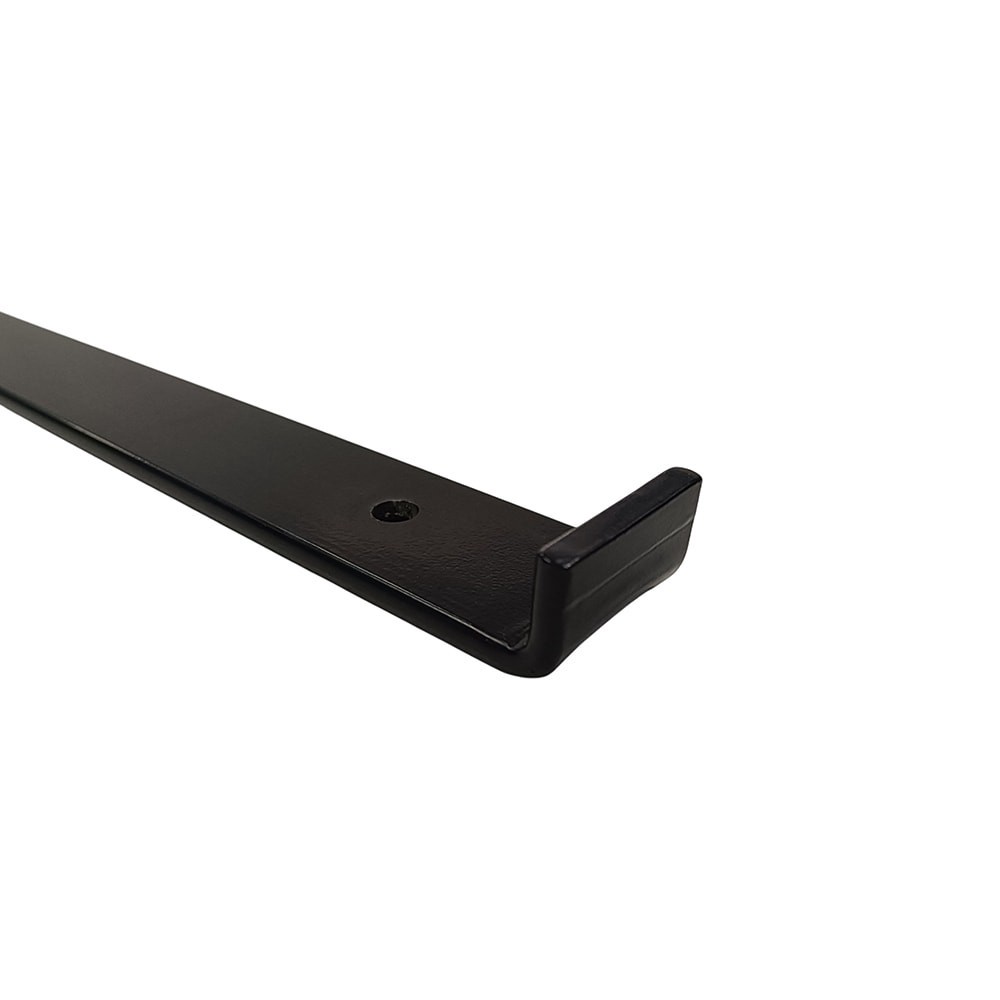 slide 6 of 6, Style Selections 12.4-in L x 5.24-in W x 1.46-in D Black Shelf bracket, 1 ct