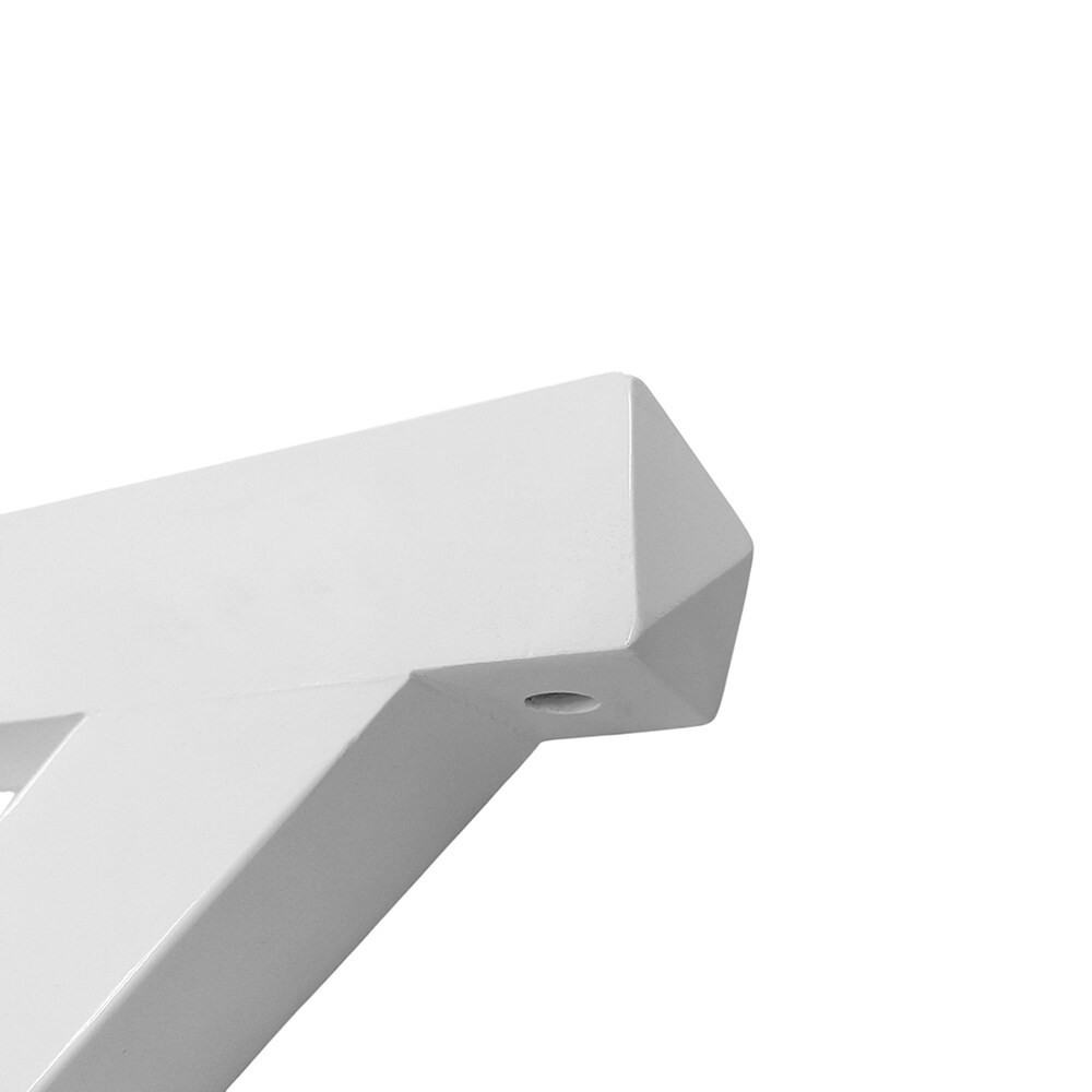 slide 6 of 6, Style Selections 9.25-in L x 9.25-in W x 1.5-in D White Shelf bracket, 1 ct
