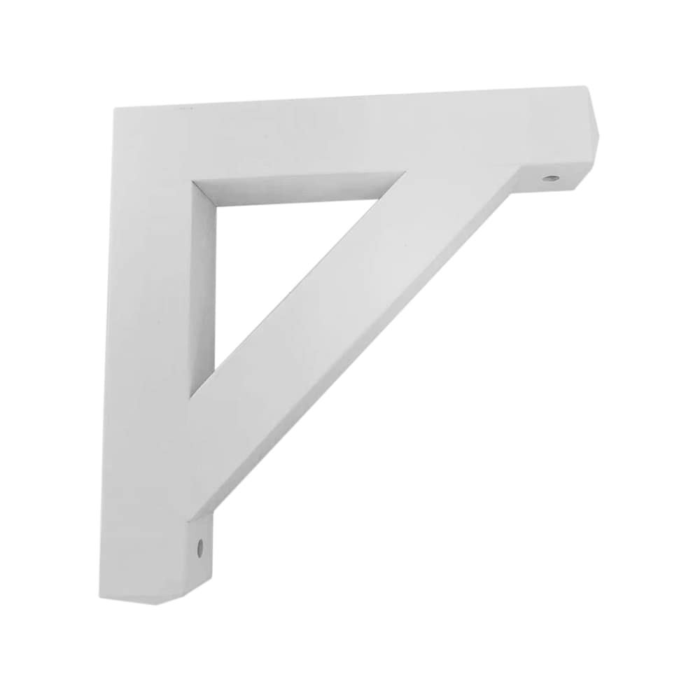 slide 1 of 6, Style Selections 9.25-in L x 9.25-in W x 1.5-in D White Shelf bracket, 1 ct
