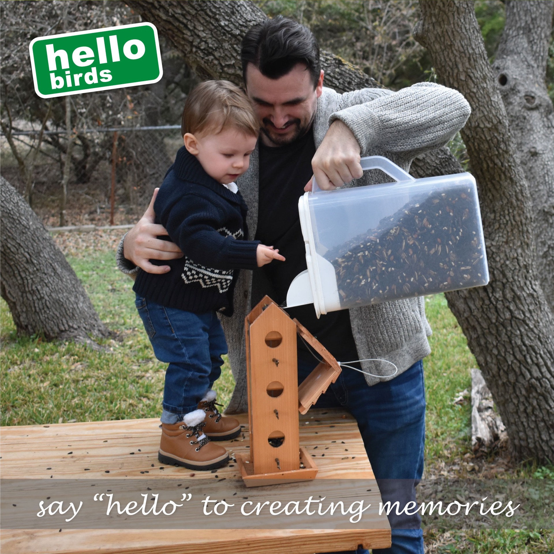 slide 5 of 5, Hello Birds Sunflower Blend Bird Seed 20-lb, 1 ct