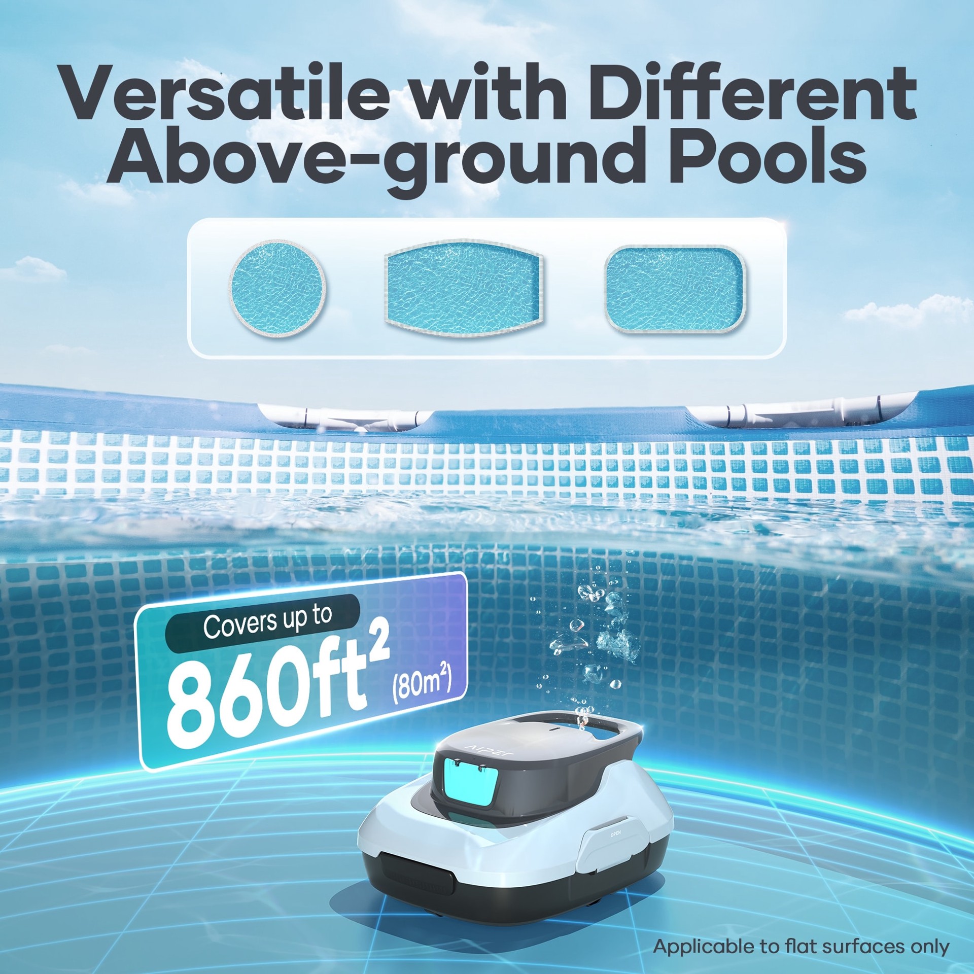 slide 2 of 6, Aiper Scuba 800 Cordless 3.5-in Robotic Pool Vacuum, 1 ct