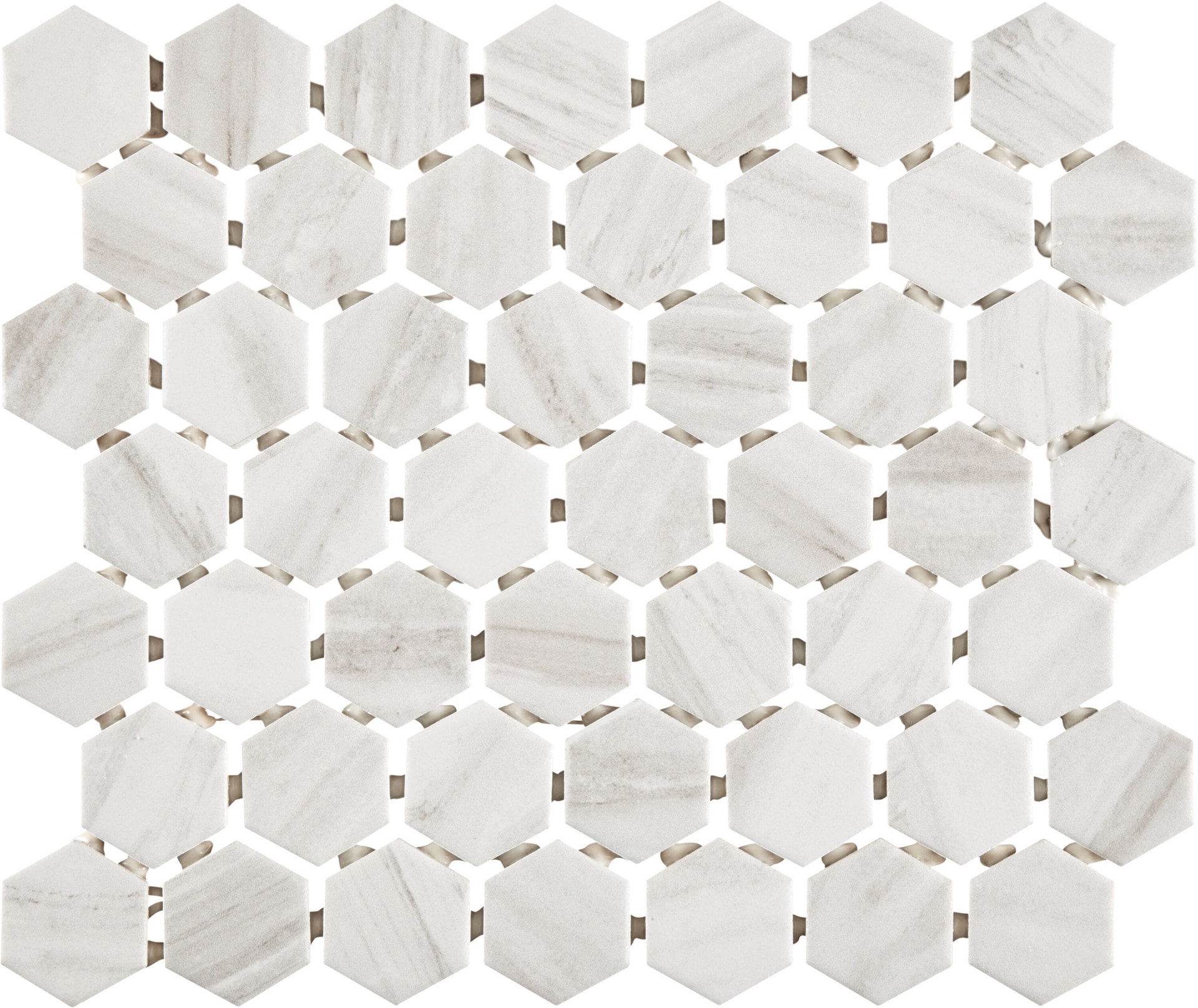 slide 6 of 6, STAINMASTER New Castle Marble 10-in x 12-in Matte Ceramic Hexagon Mosaic Floor and Wall Tile ( 0.81-sq ft Piece ), 1 ct