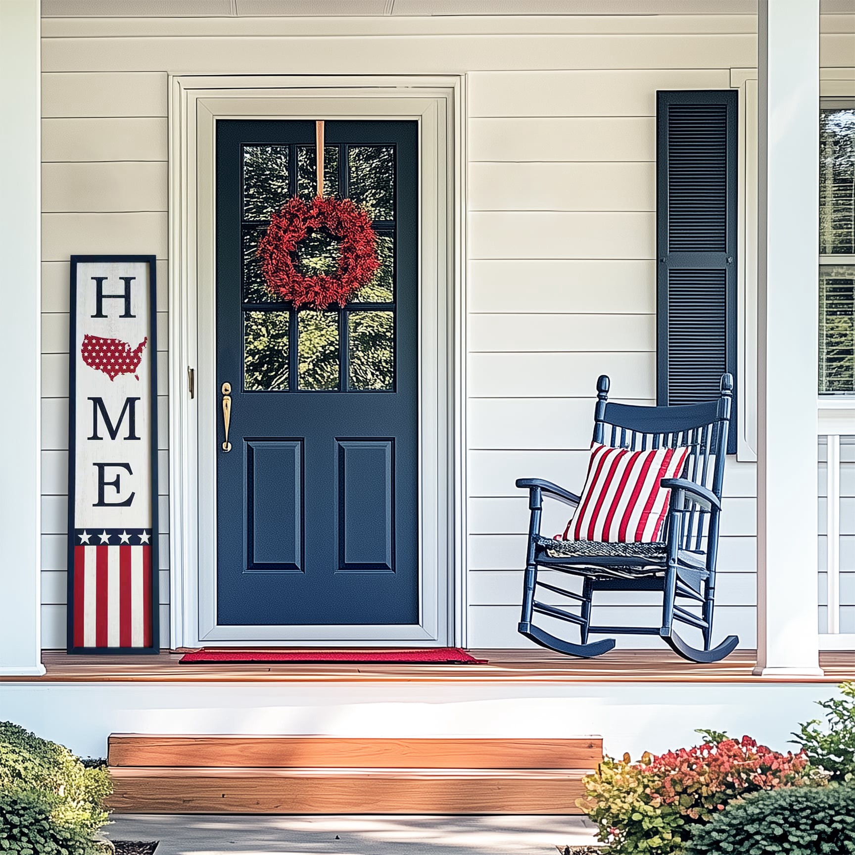 slide 5 of 6, 48-in H Fourth of July Porch sign Art print, 1 ct