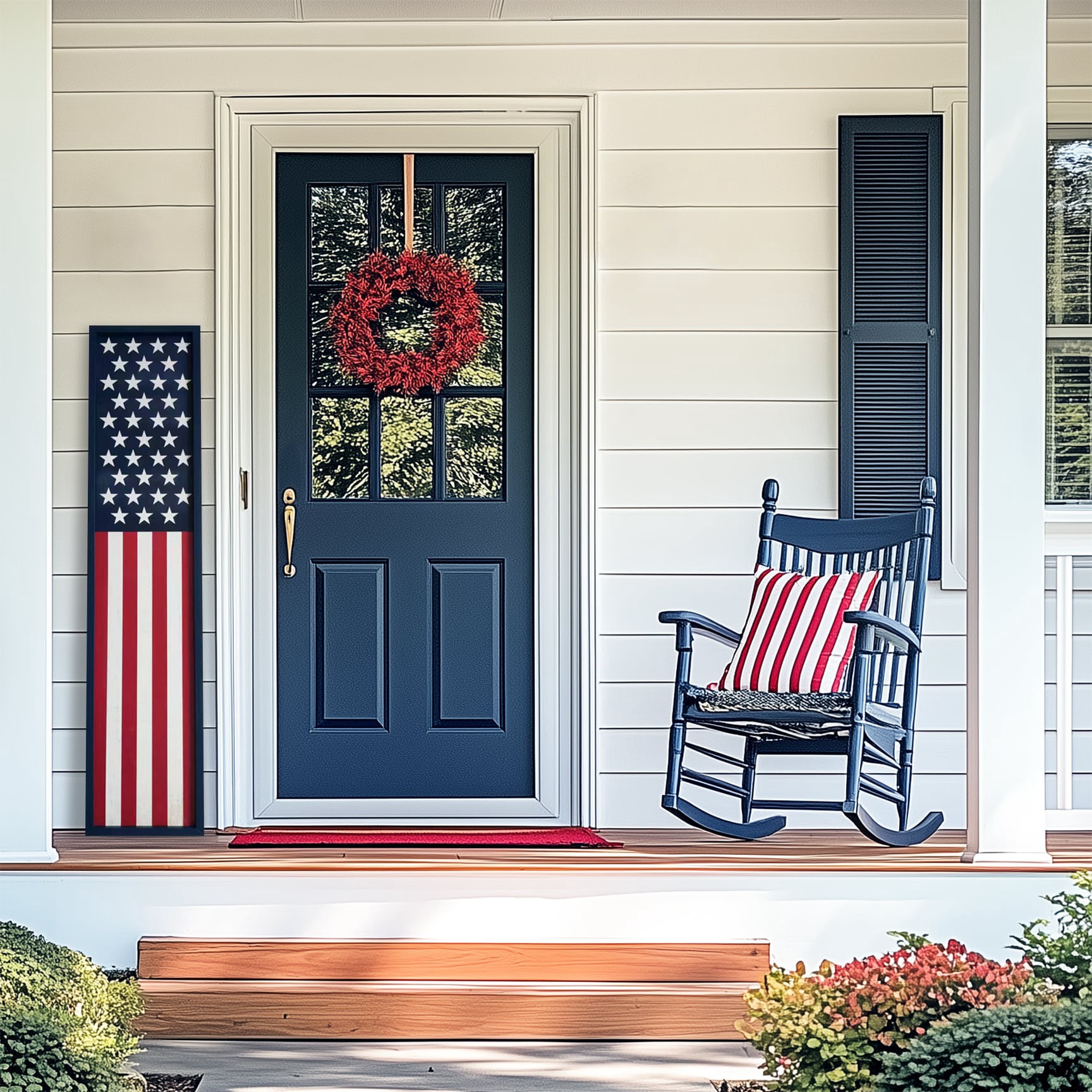 slide 6 of 6, 48-in H Fourth of July Porch sign Art print, 1 ct