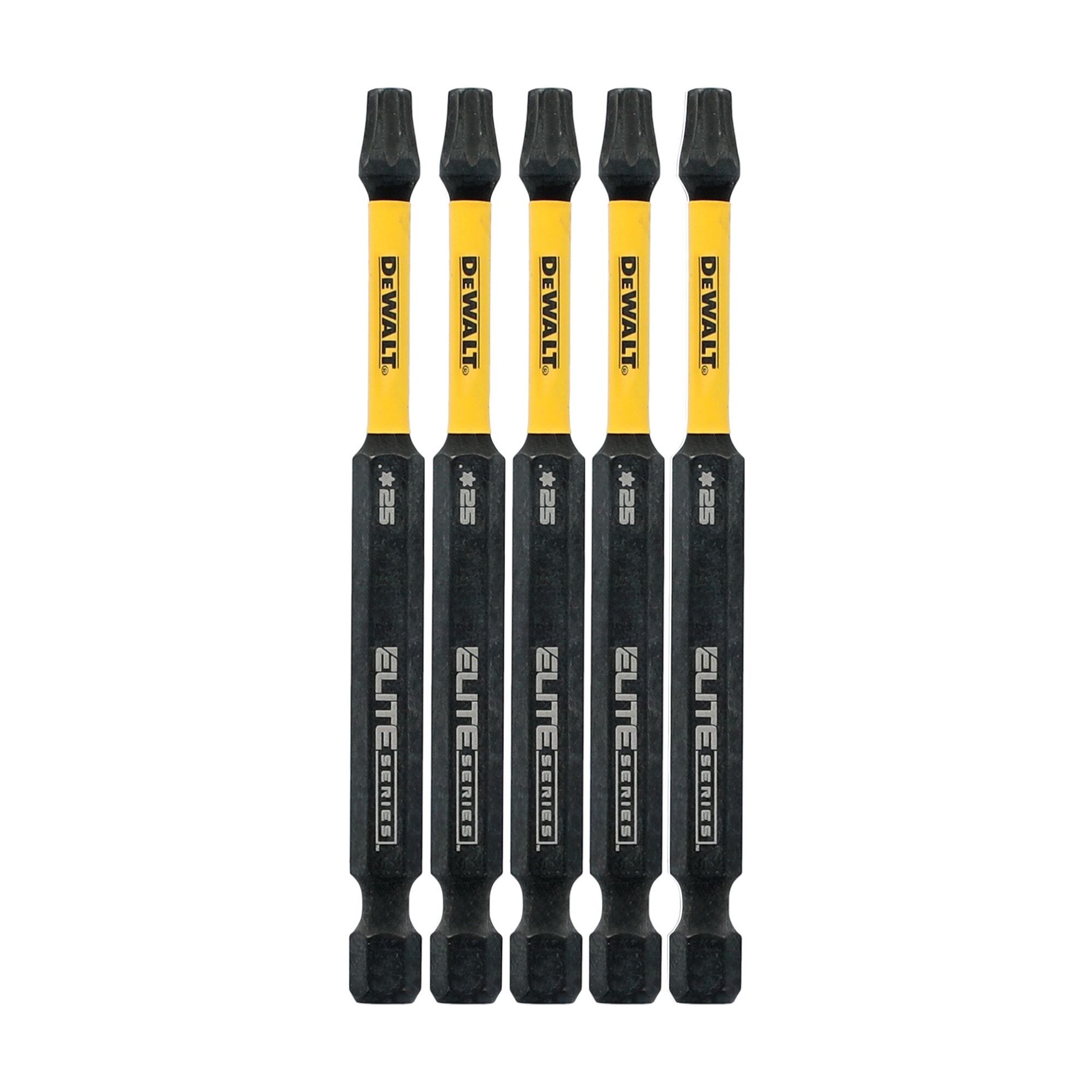 slide 2 of 6, DEWALT ELITE SERIES 1/4-in x 3-1/2-in Torx Impact Driver Bit Set 5 -Piece, 1 ct