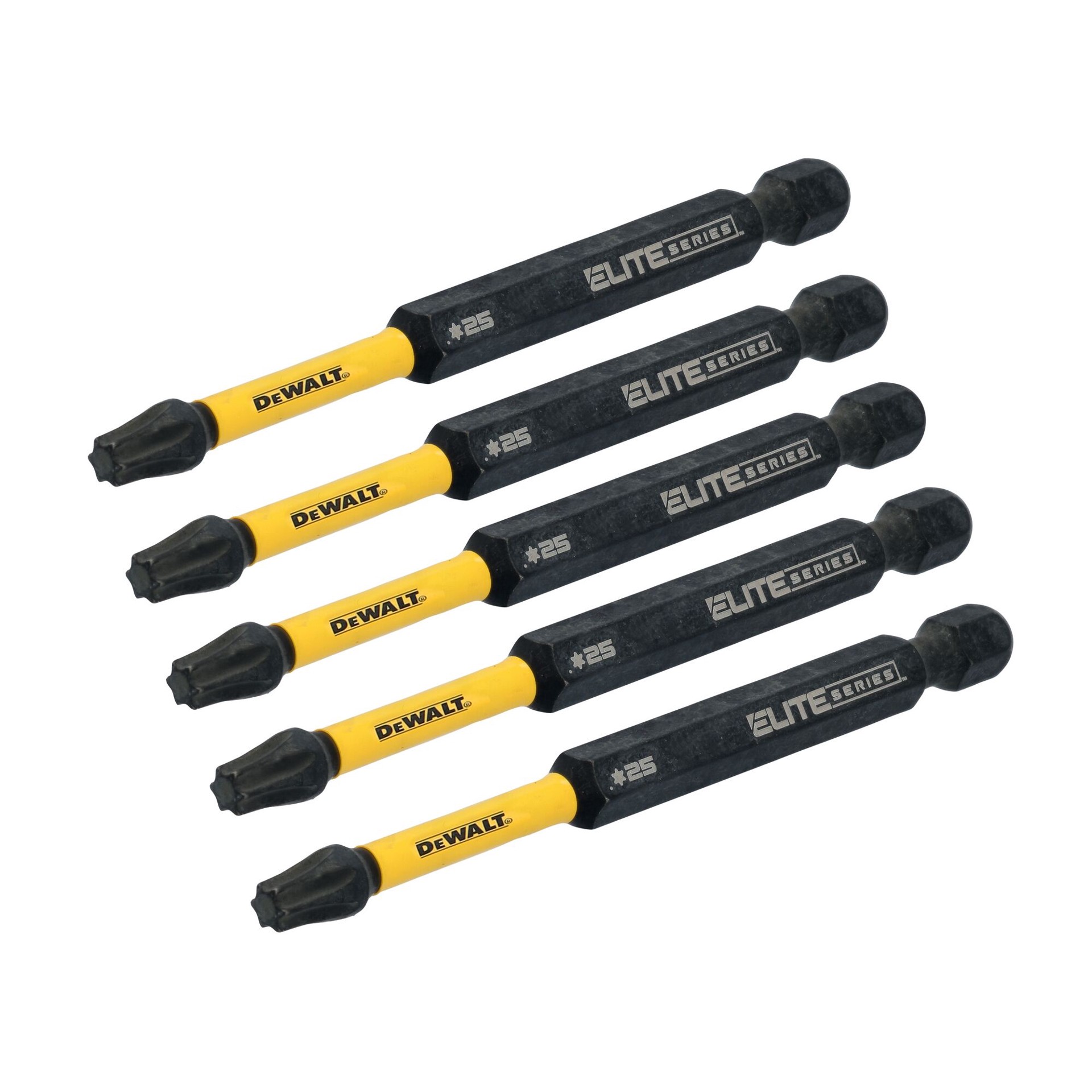 slide 3 of 6, DEWALT ELITE SERIES 1/4-in x 3-1/2-in Torx Impact Driver Bit Set 5 -Piece, 1 ct