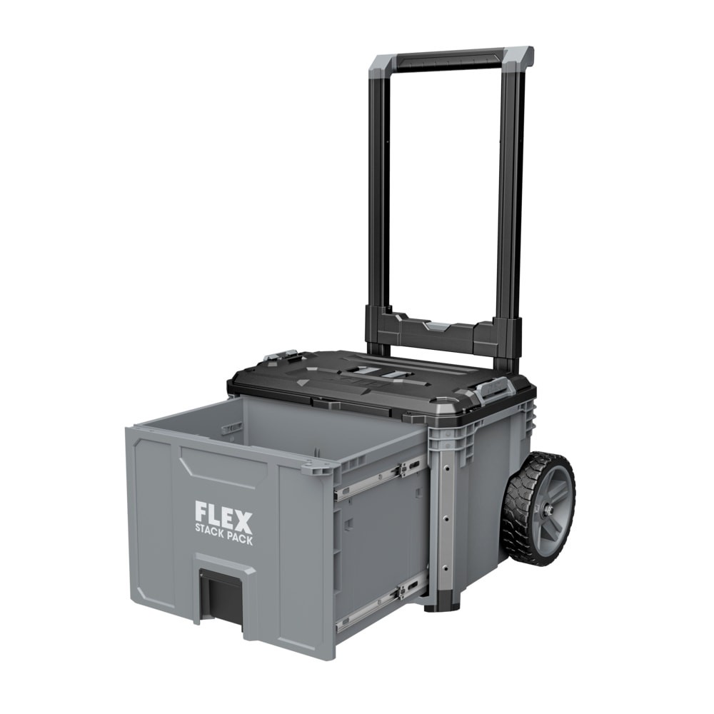 slide 1 of 6, FLEX STACK PACK 24.21-in W x 19.67-in H x 19.75-in D Gray Polypropylene Rolling Tool Box, 1 ct