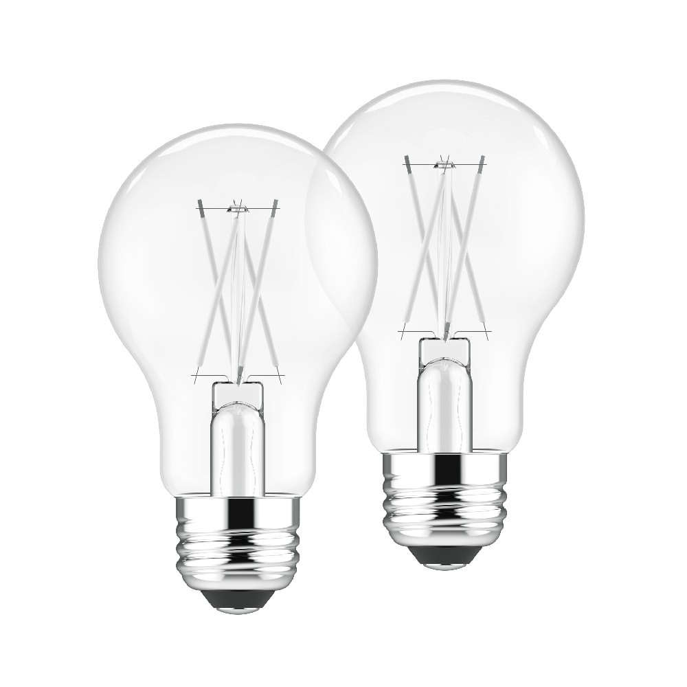 slide 1 of 2, Utilitech 40 -Watt EQ A19 Soft white E26 Dimmable LED General purpose Light Bulb 2 -Pack, 1 ct