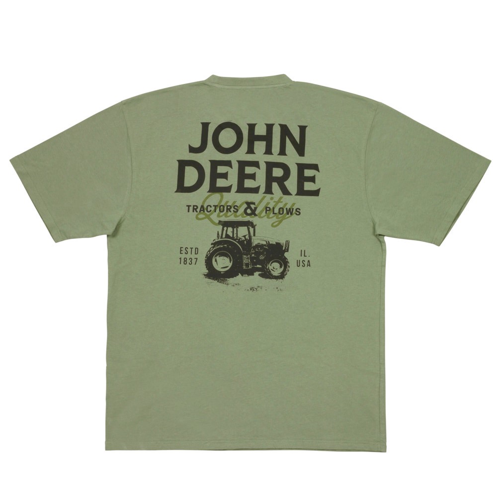 slide 2 of 4, John Deere Men's Green Medium weight Jersey Short sleeve Graphic T-shirt ( XL ), 1 ct