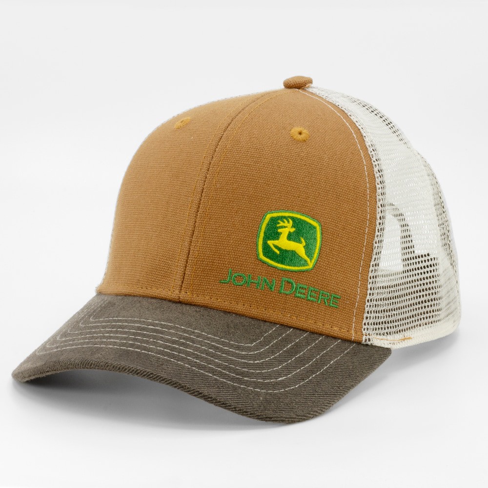 slide 2 of 4, John Deere Men's Brown/Khaki/Dark Brown Cotton Baseball cap, 1 ct