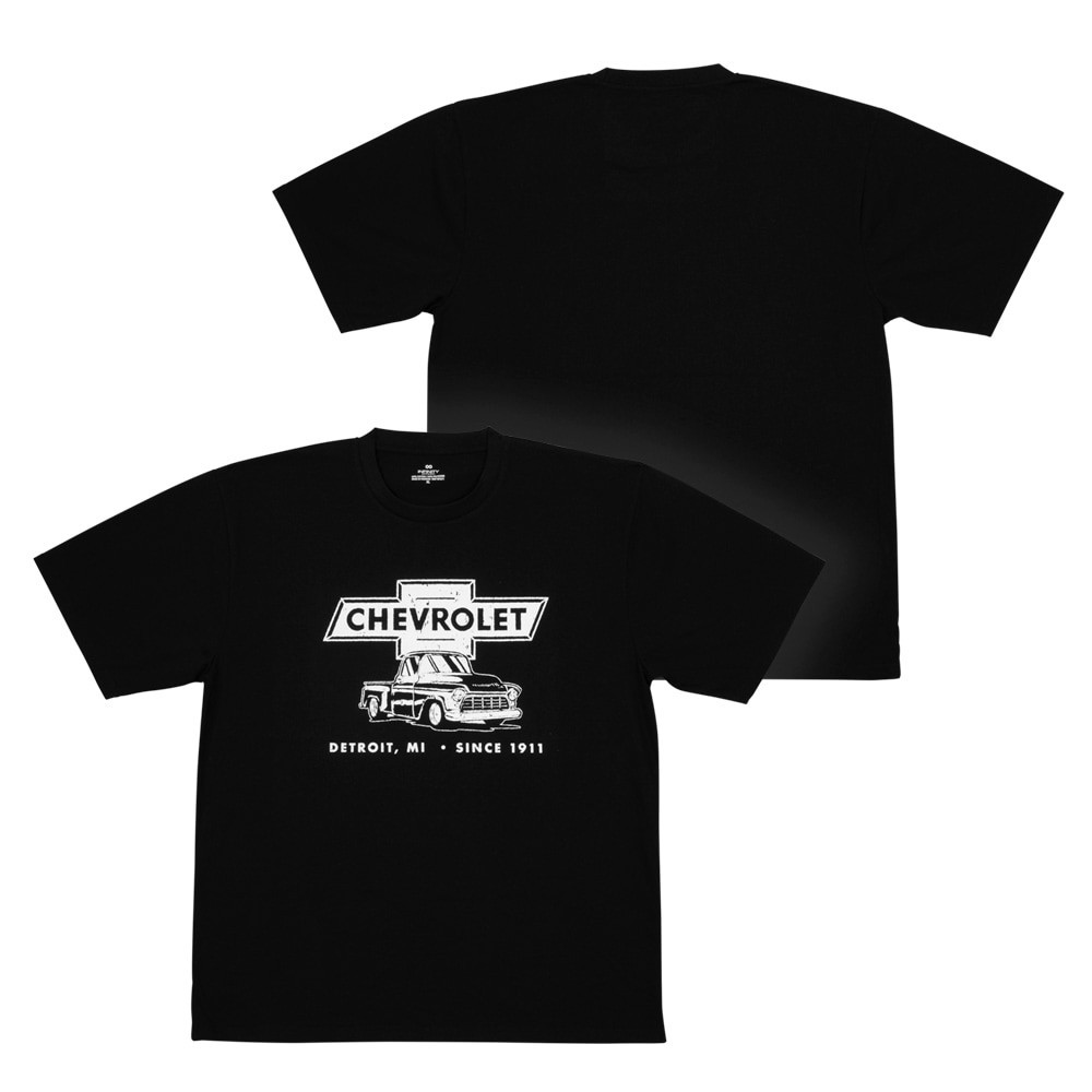 slide 3 of 4, Chevrolet Men's Black Medium weight Jersey Short sleeve Graphic T-shirt ( 2XL ), 1 ct