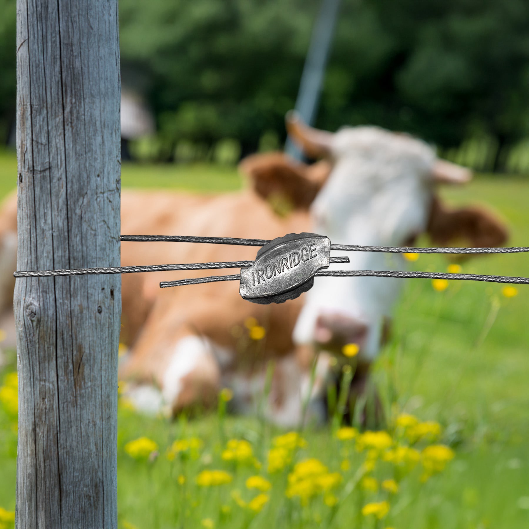 slide 2 of 4, IRONRIDGE 1.6-in x 1.6-in Gray Steel Fasteners For Metal Fence 10 -Pack, 1 ct
