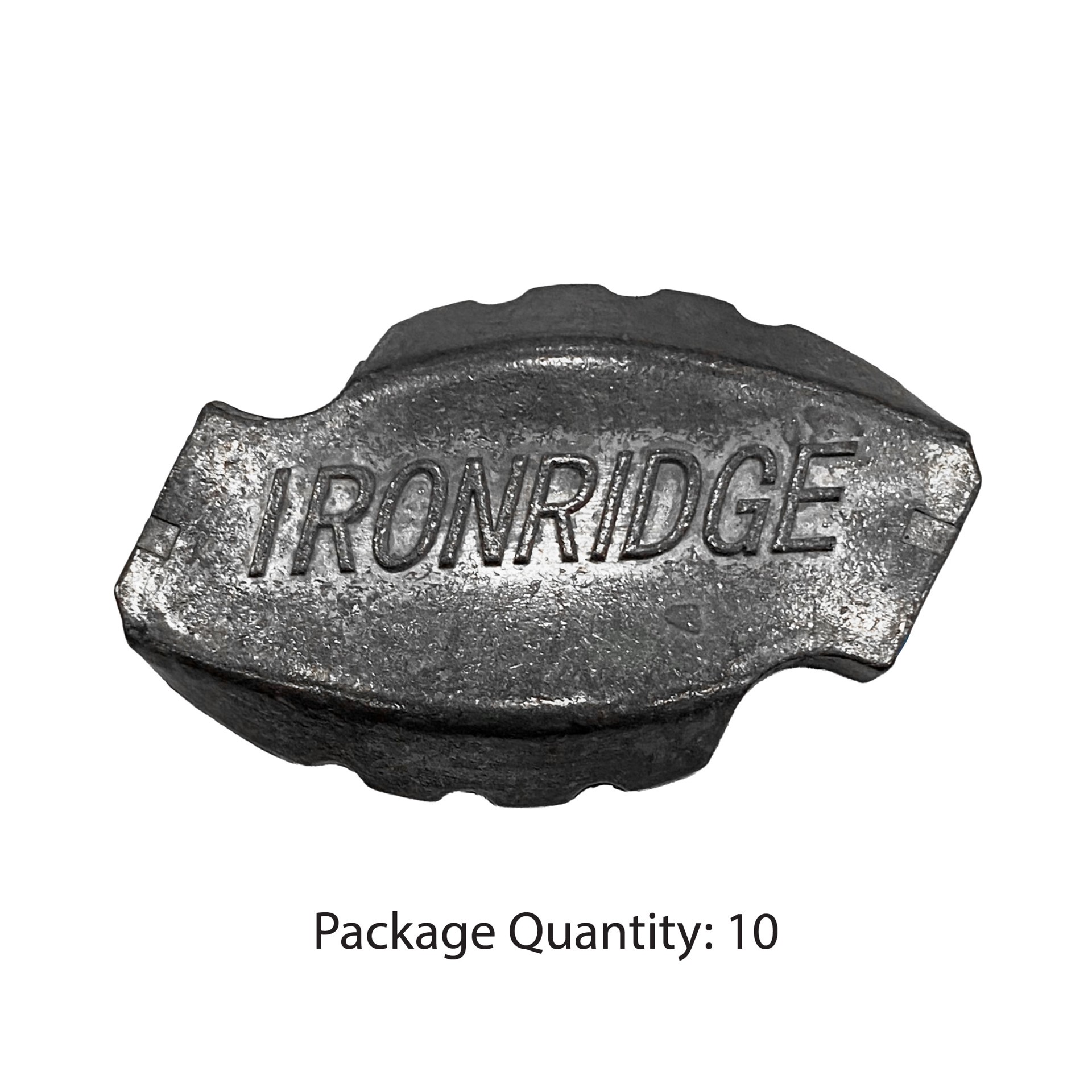 slide 3 of 4, IRONRIDGE 1.6-in x 1.6-in Gray Steel Fasteners For Metal Fence 10 -Pack, 1 ct