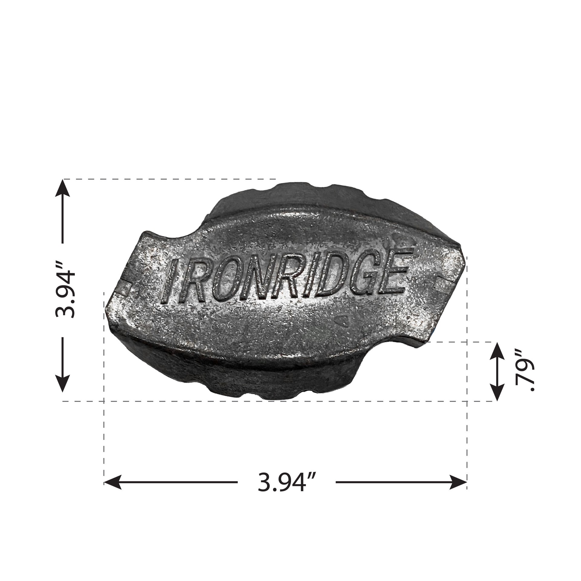 slide 4 of 4, IRONRIDGE 1.6-in x 1.6-in Gray Steel Fasteners For Metal Fence 10 -Pack, 1 ct