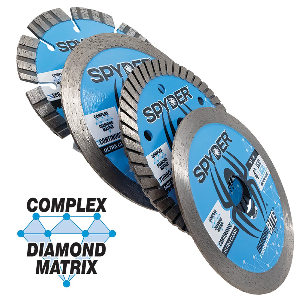 slide 4 of 6, Spyder Diamond Bite 4-1/2-in Wet/Dry Continuous Rim Diamond Saw Blade, 1 ct