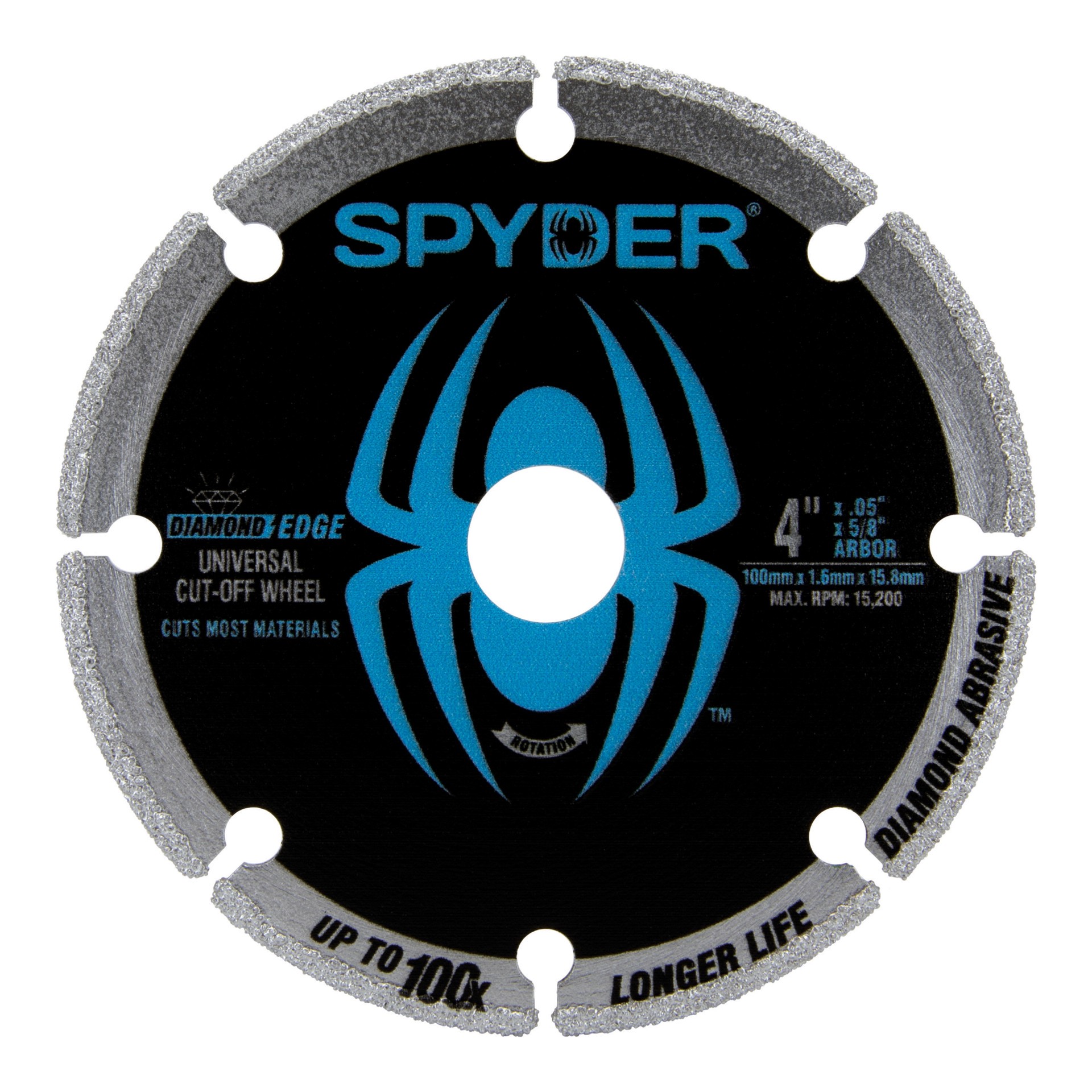 slide 1 of 6, Spyder Diamond Bite Diamond Edge 4-in Diamond Cut-off wheel, 1 ct