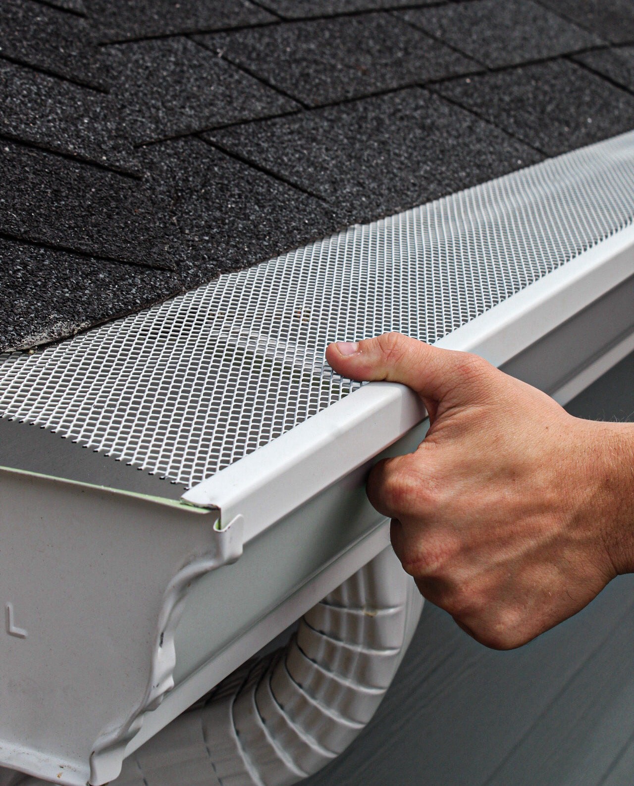 slide 4 of 6, Spectra Armour Lock 6" x 3' Steel White Multipack Gutter Guard Galvanized steel K style 6-in x 3-ft Gutter guard, 1 ct