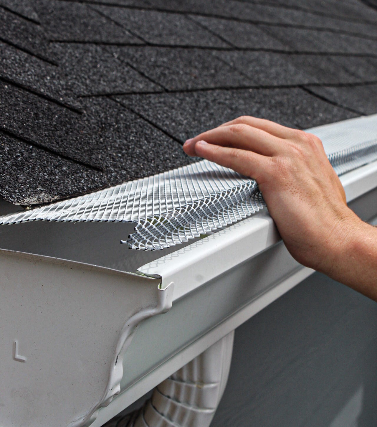 slide 6 of 6, Spectra Armour Lock 6" x 3' Steel White Multipack Gutter Guard Galvanized steel K style 6-in x 3-ft Gutter guard, 1 ct