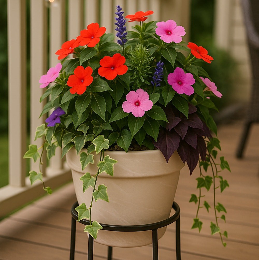 slide 3 of 5, Round 10.2-in W x 12.25-in L White Terracotta Indoor/Outdoor Planter, 1 ct