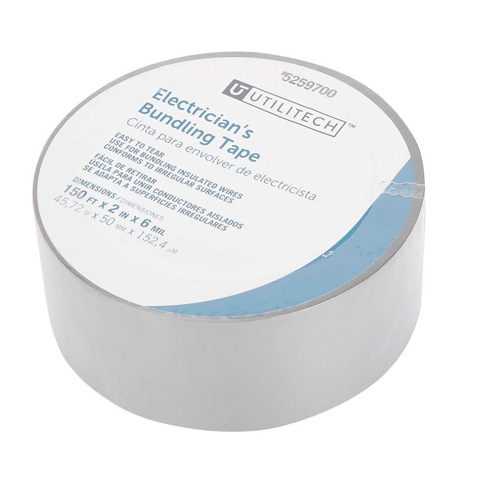 slide 1 of 1, Utilitech 2-in x 150-ft Vinyl Electrical Tape Black, 1 ct