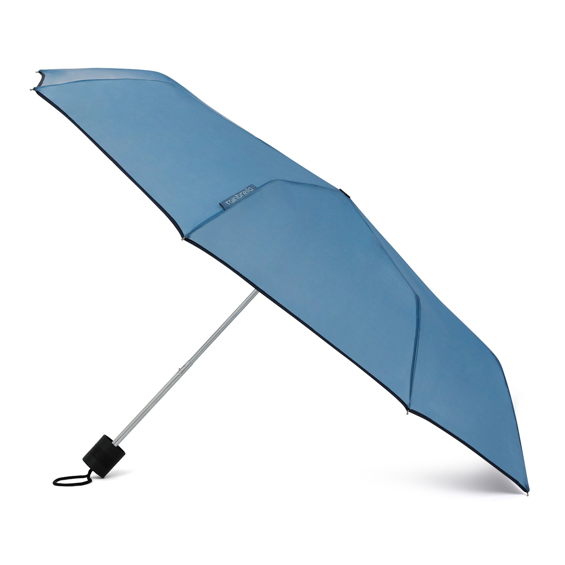 slide 1 of 6, rainbrella 42-in Water Blue Compact umbrella Umbrella, 1 ct