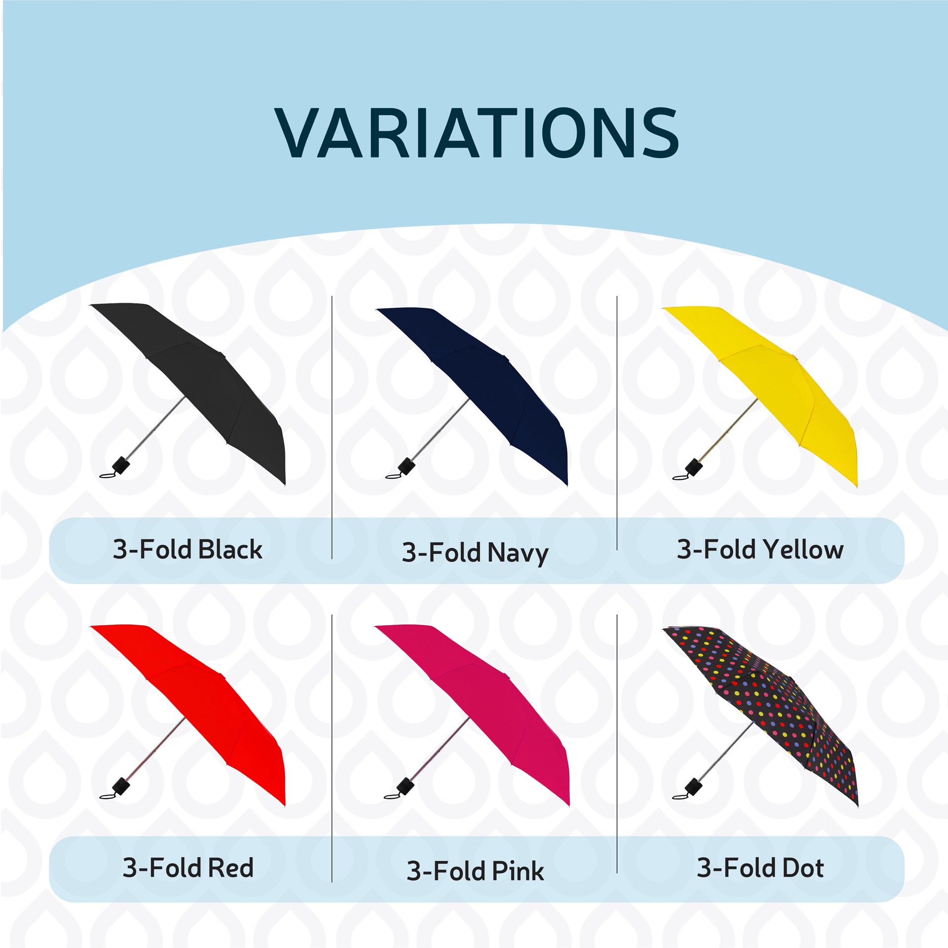 slide 6 of 6, rainbrella 42-in Pink Compact umbrella Umbrella, 1 ct