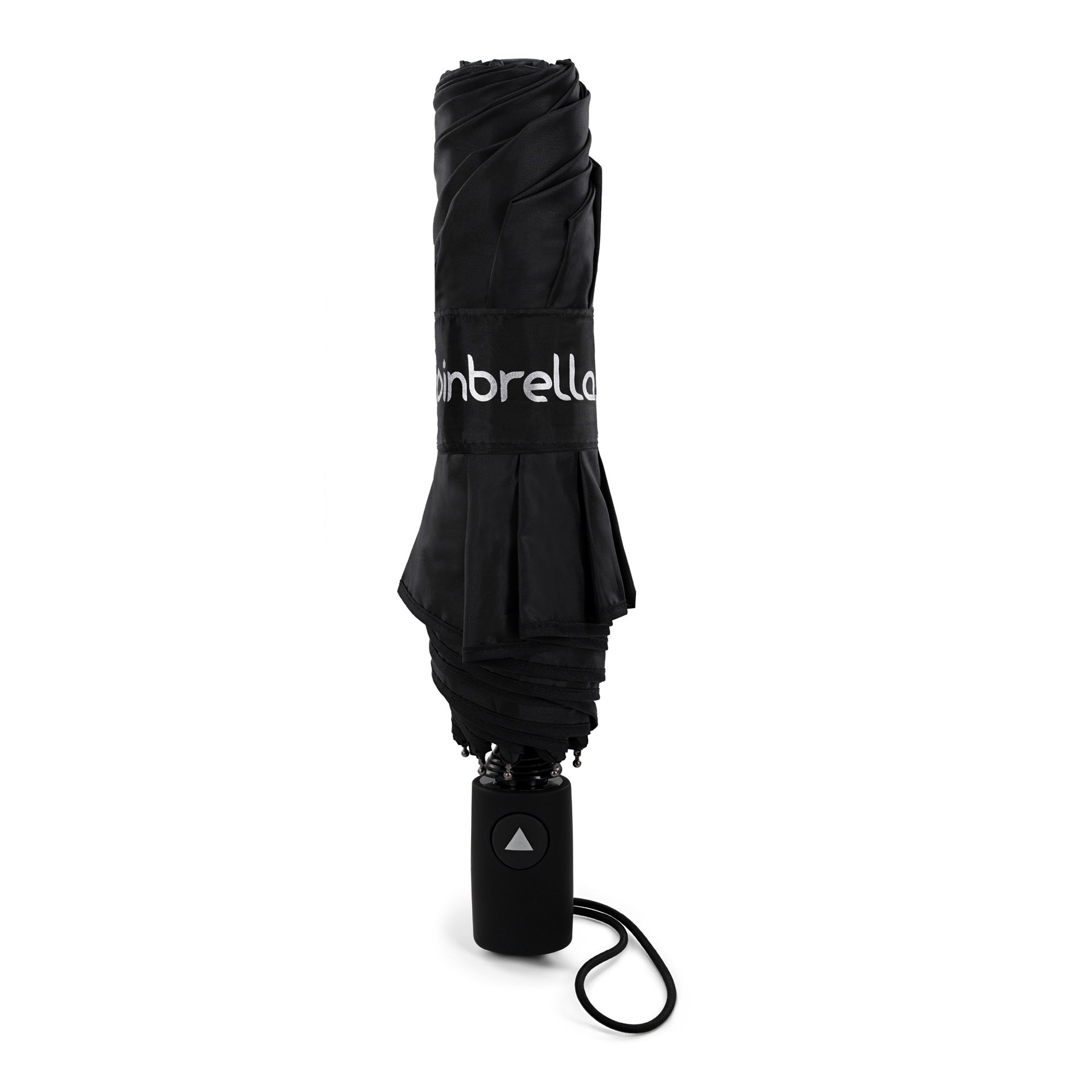 slide 3 of 6, rainbrella 46-in Black Compact umbrella Umbrella, 1 ct