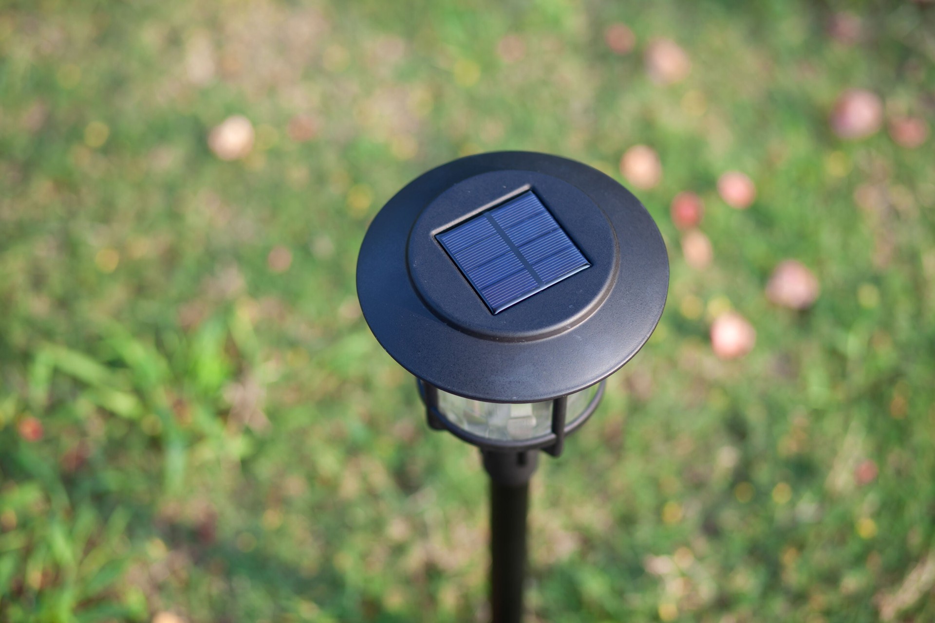 slide 3 of 6, Harbor Breeze Path light 10 -Lumens Black Solar LED Outdoor Path Light ( 3000-K ), 1 ct