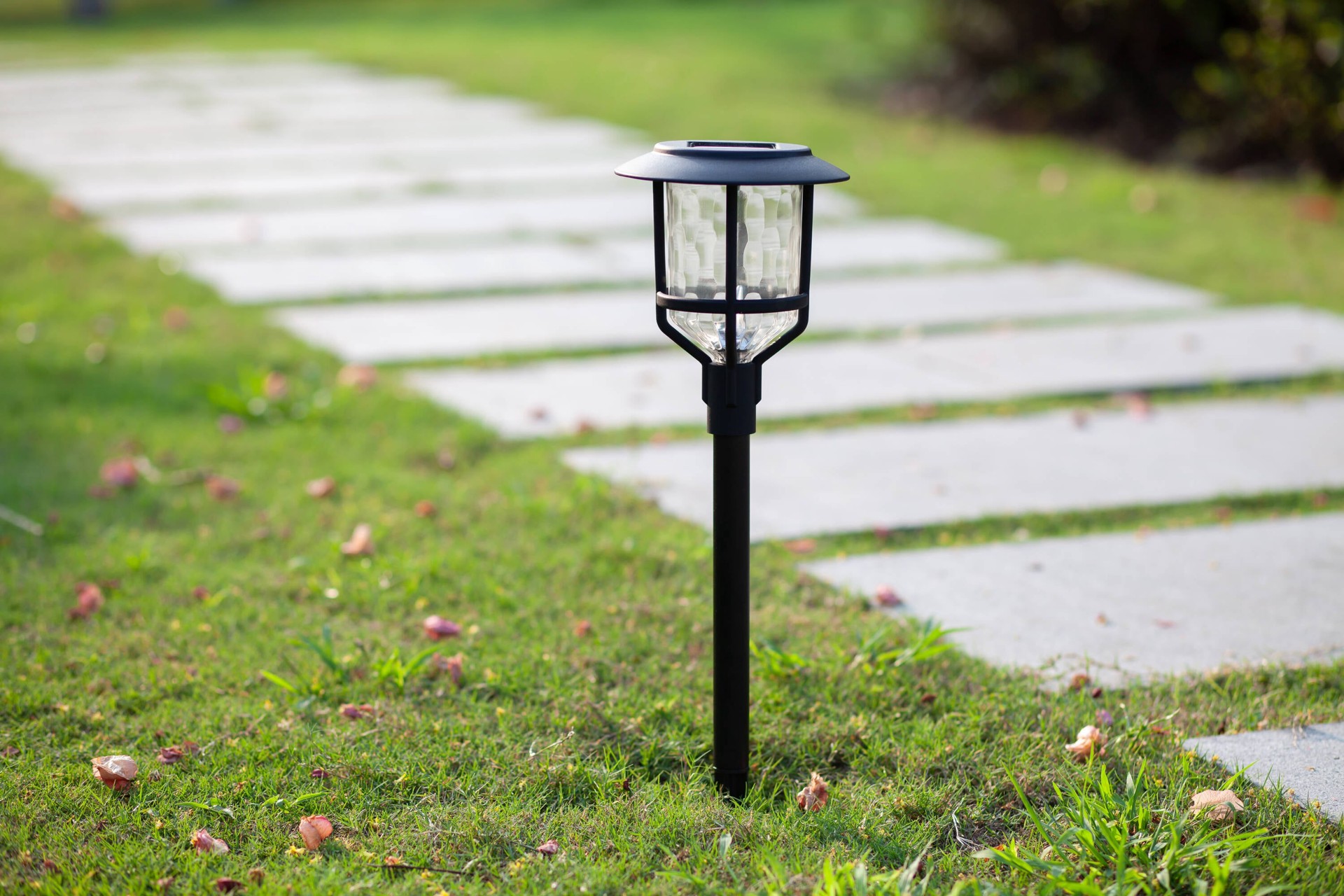 slide 6 of 6, Harbor Breeze Path light 10 -Lumens Black Solar LED Outdoor Path Light ( 3000-K ), 1 ct