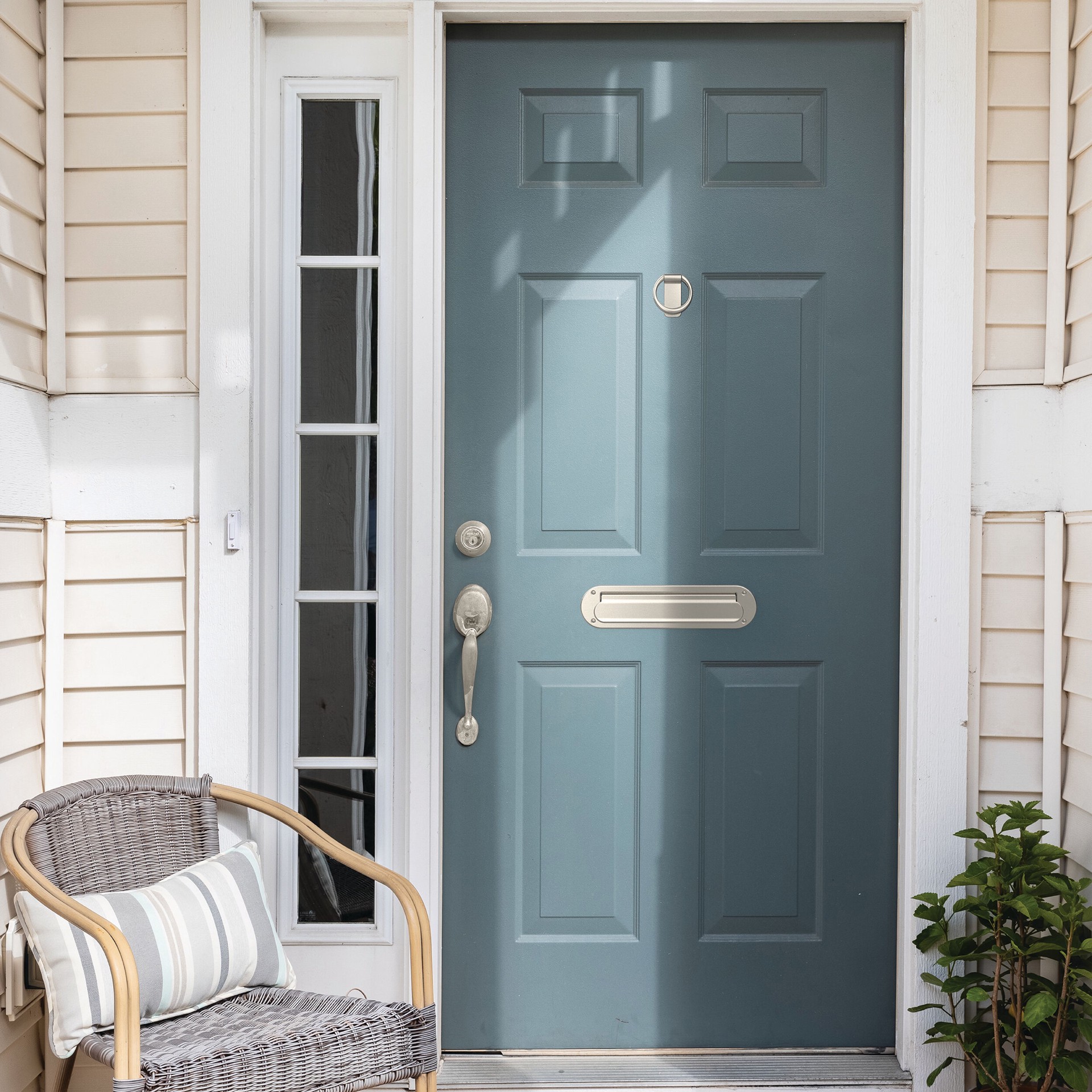 slide 4 of 6, Franklin Brass 3-1/4-in Satin Door knocker, 1 ct