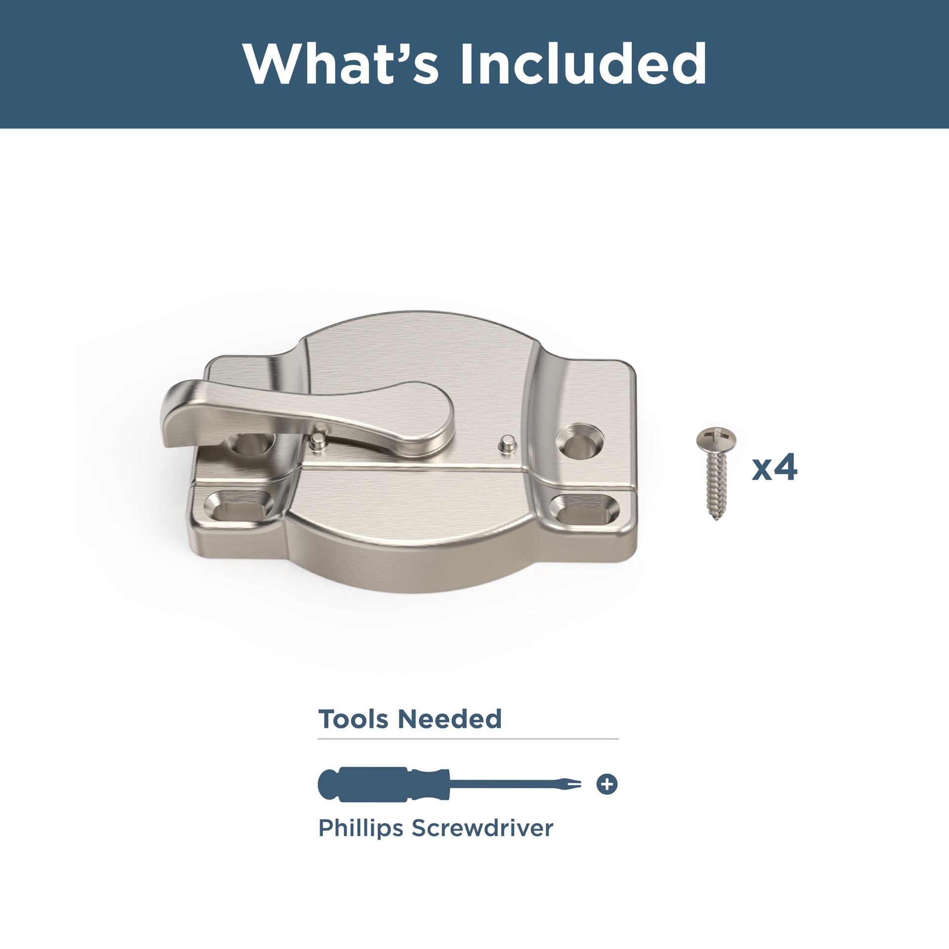 slide 3 of 6, Franklin Brass 2-1/5-in Gray Zinc Sliding Window Sash Lock, 1 ct