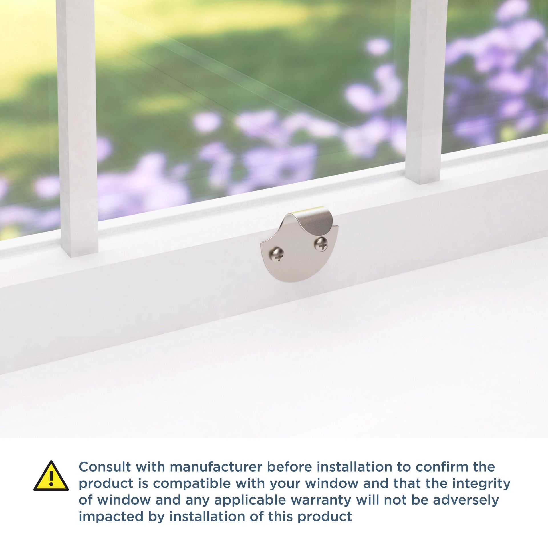 slide 4 of 6, Franklin Brass 0.96-in Satin nickel Steel Sliding Window Sash Lift, 1 ct