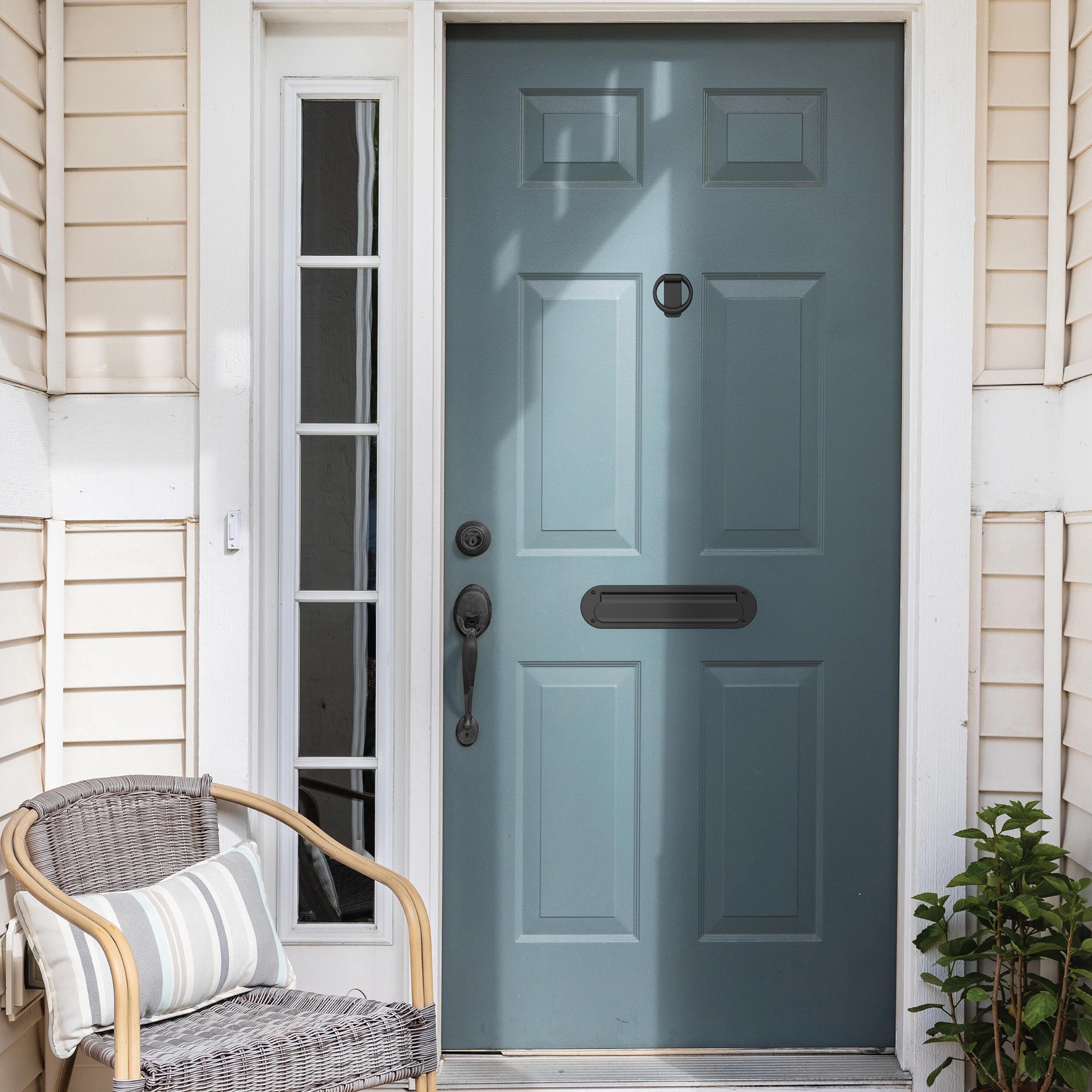 slide 2 of 6, Franklin Brass Matte Black Mail Slot (Mounting Hardware Included), 1 ct