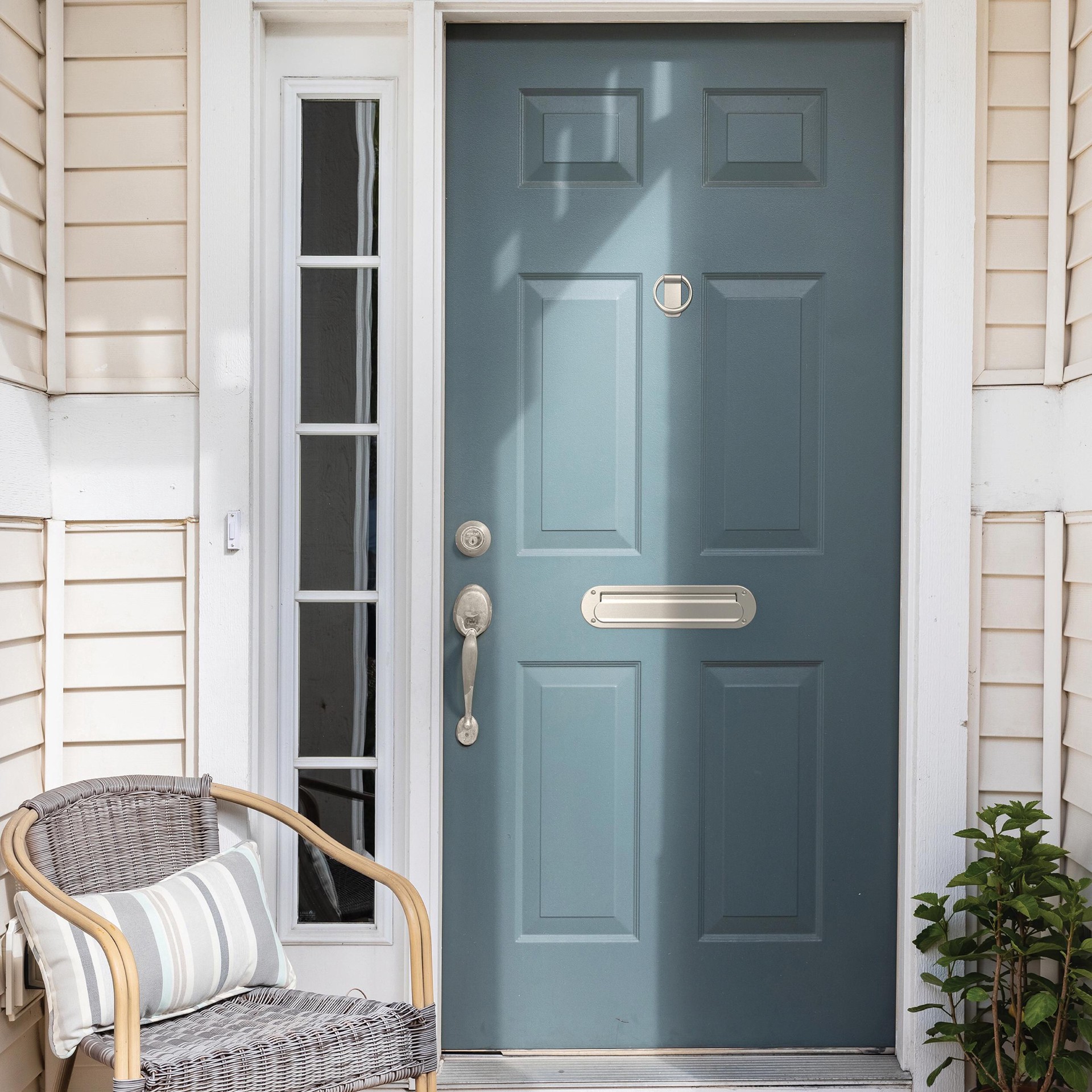 slide 2 of 6, Franklin Brass Satin Nickel Mail Slot (Mounting Hardware Included), 1 ct