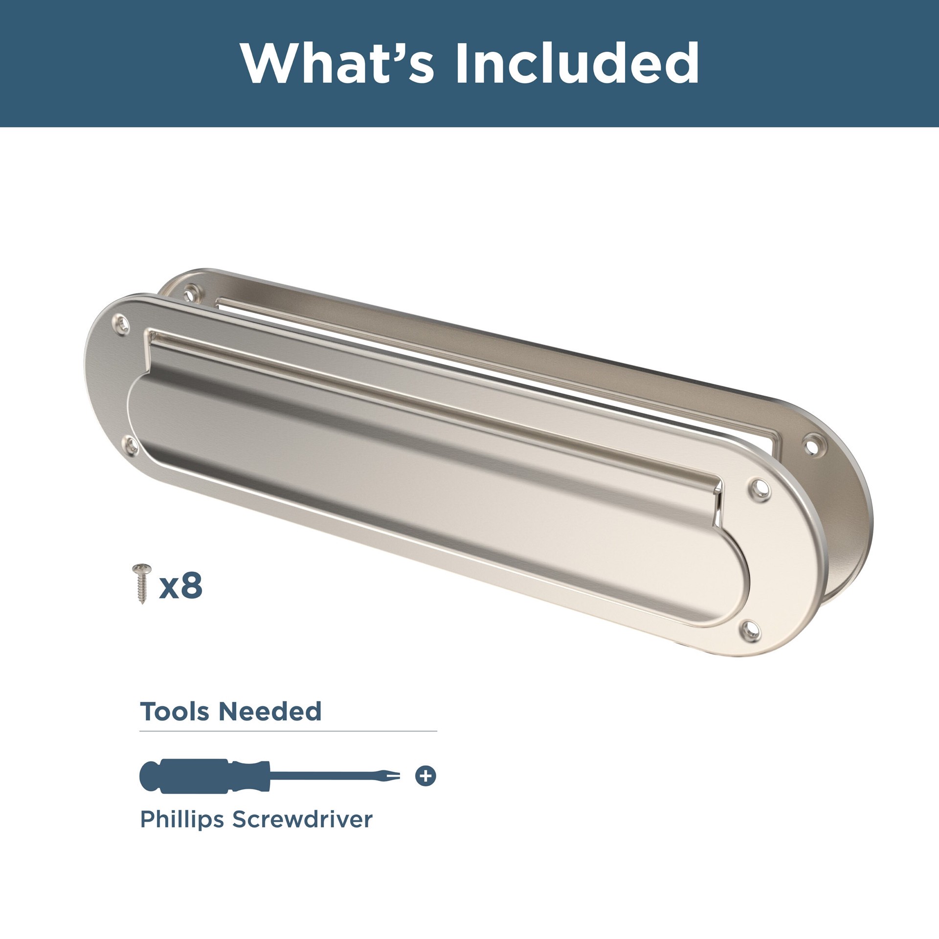 slide 3 of 6, Franklin Brass Satin Nickel Mail Slot (Mounting Hardware Included), 1 ct