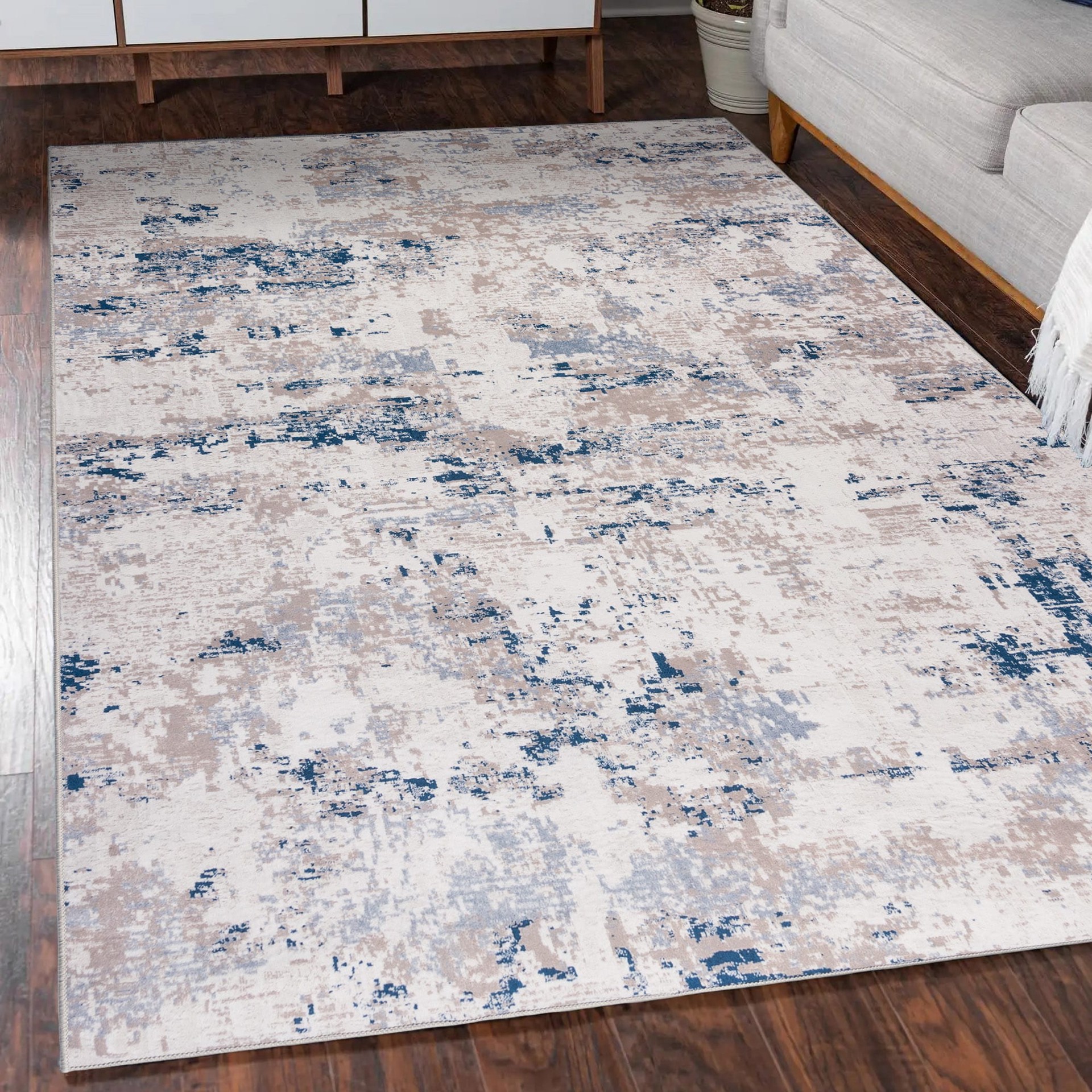 slide 6 of 6, GERTMENIAN 5 x 7 (ft) Loomed Multicolor Rectangular Indoor Abstract Pet Friendly Area rug, 1 ct