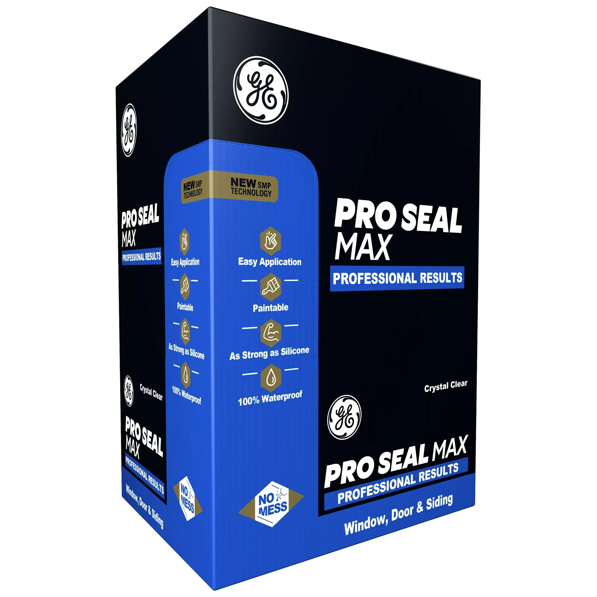 slide 5 of 6, GE Pro Seal Max 9-oz Window and Door White Paintable Advanced Sealant Caulk, 1 ct
