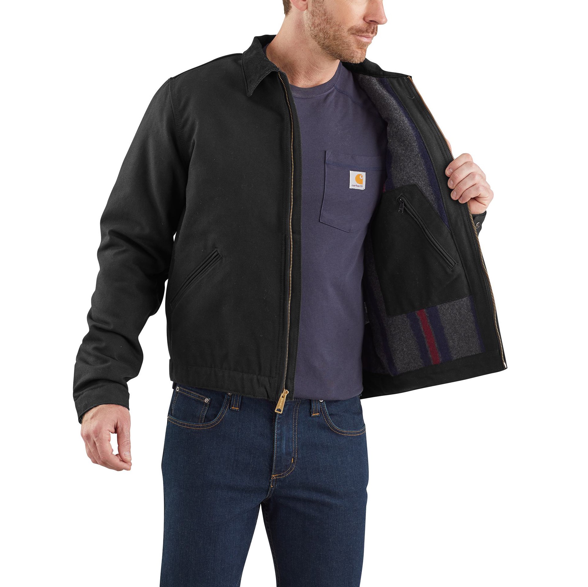 slide 3 of 6, Carhartt Men's Black Work jacket ( Medium ), 1 ct