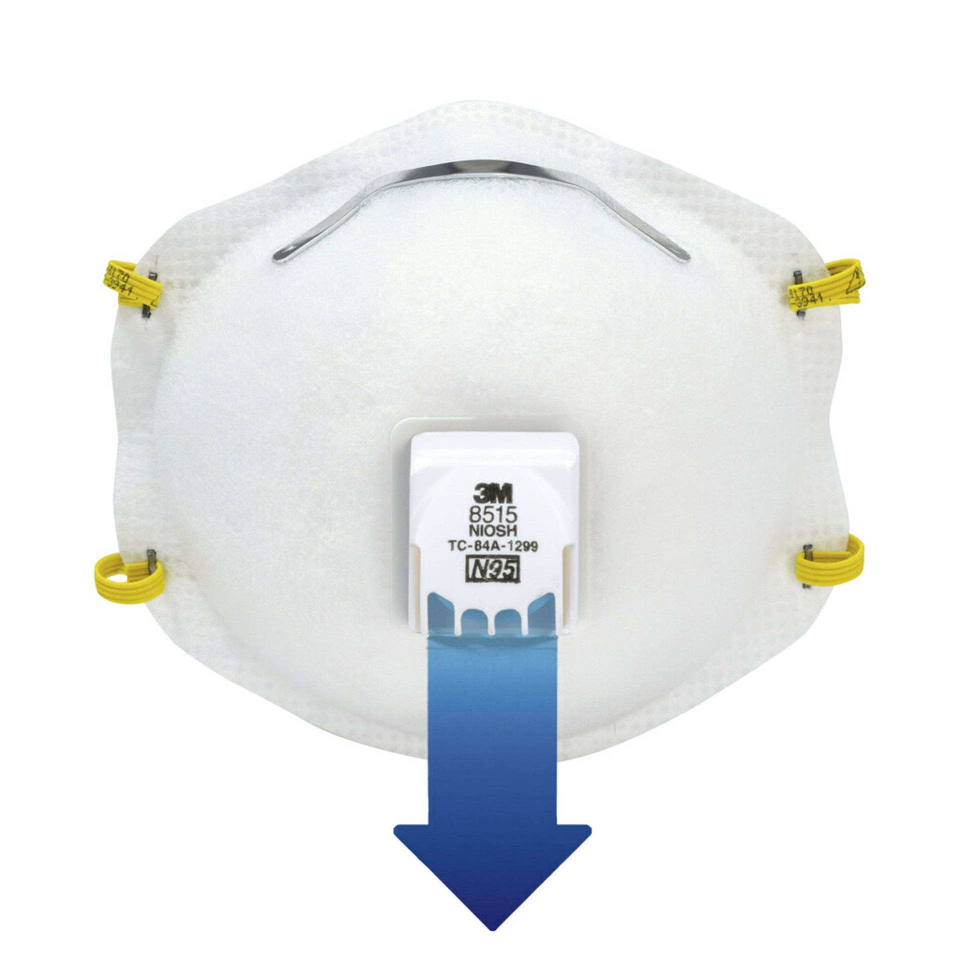 slide 3 of 5, 3M Disposable Multi-Purpose Valved Respirator, 1 ct