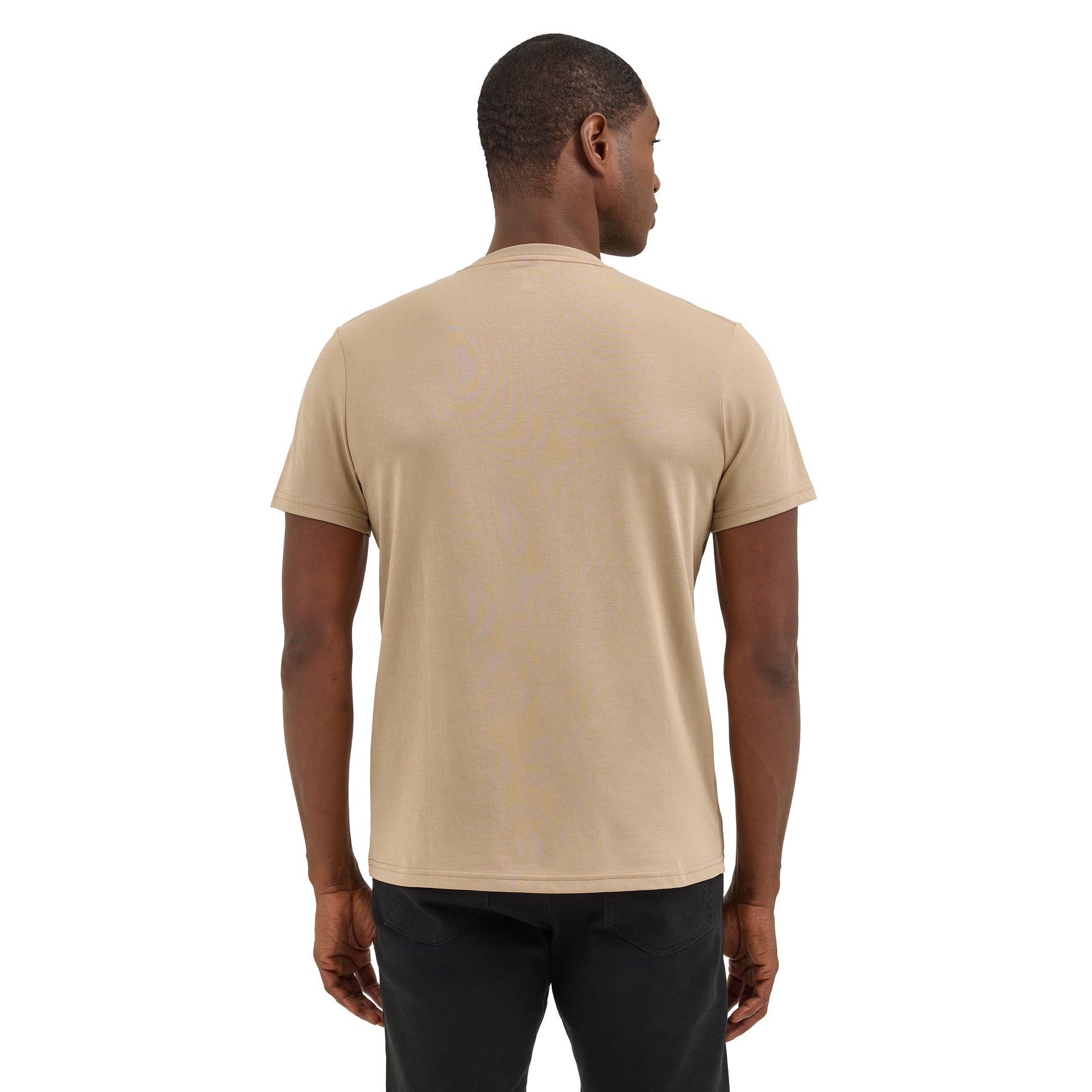slide 3 of 4, Wrangler Men's Brown Light weight Knit Short sleeve T-shirt ( Large ), 1 ct