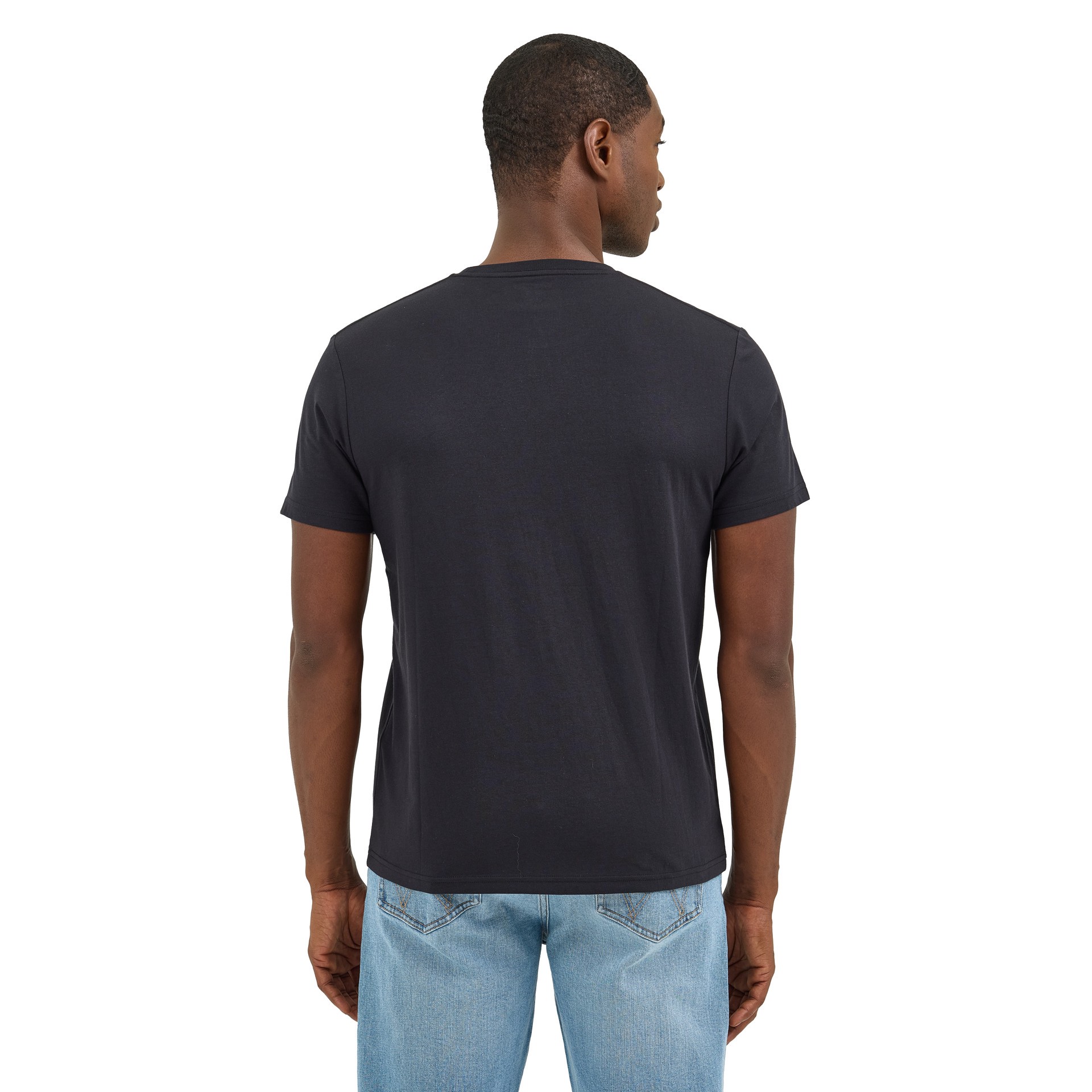 slide 3 of 4, Wrangler Men's Black Light weight Knit Short sleeve T-shirt ( Medium ), 1 ct