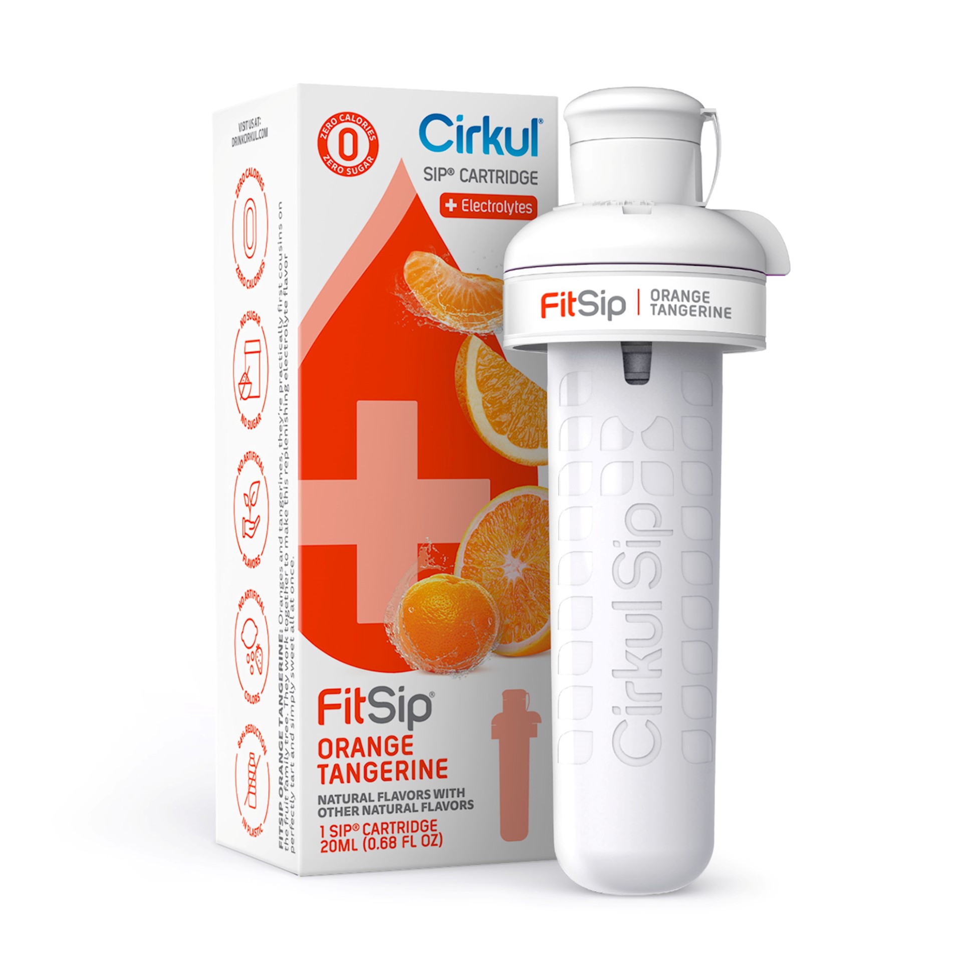 slide 2 of 6, Cirkul FitSip 0.68-fl oz Orange Tangerine Flavor Cartridge, 1 ct