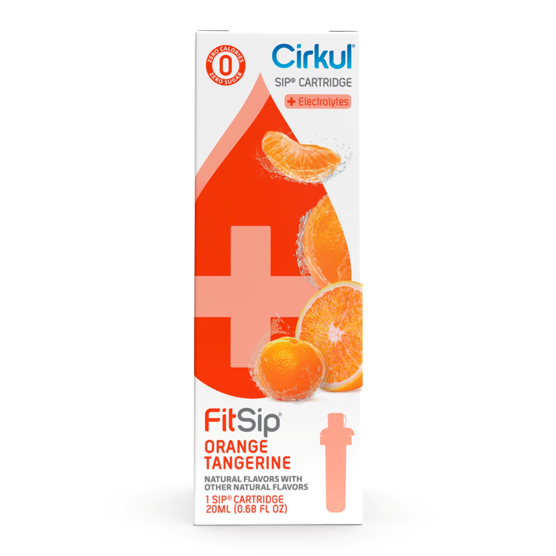 slide 1 of 6, Cirkul FitSip 0.68-fl oz Orange Tangerine Flavor Cartridge, 1 ct