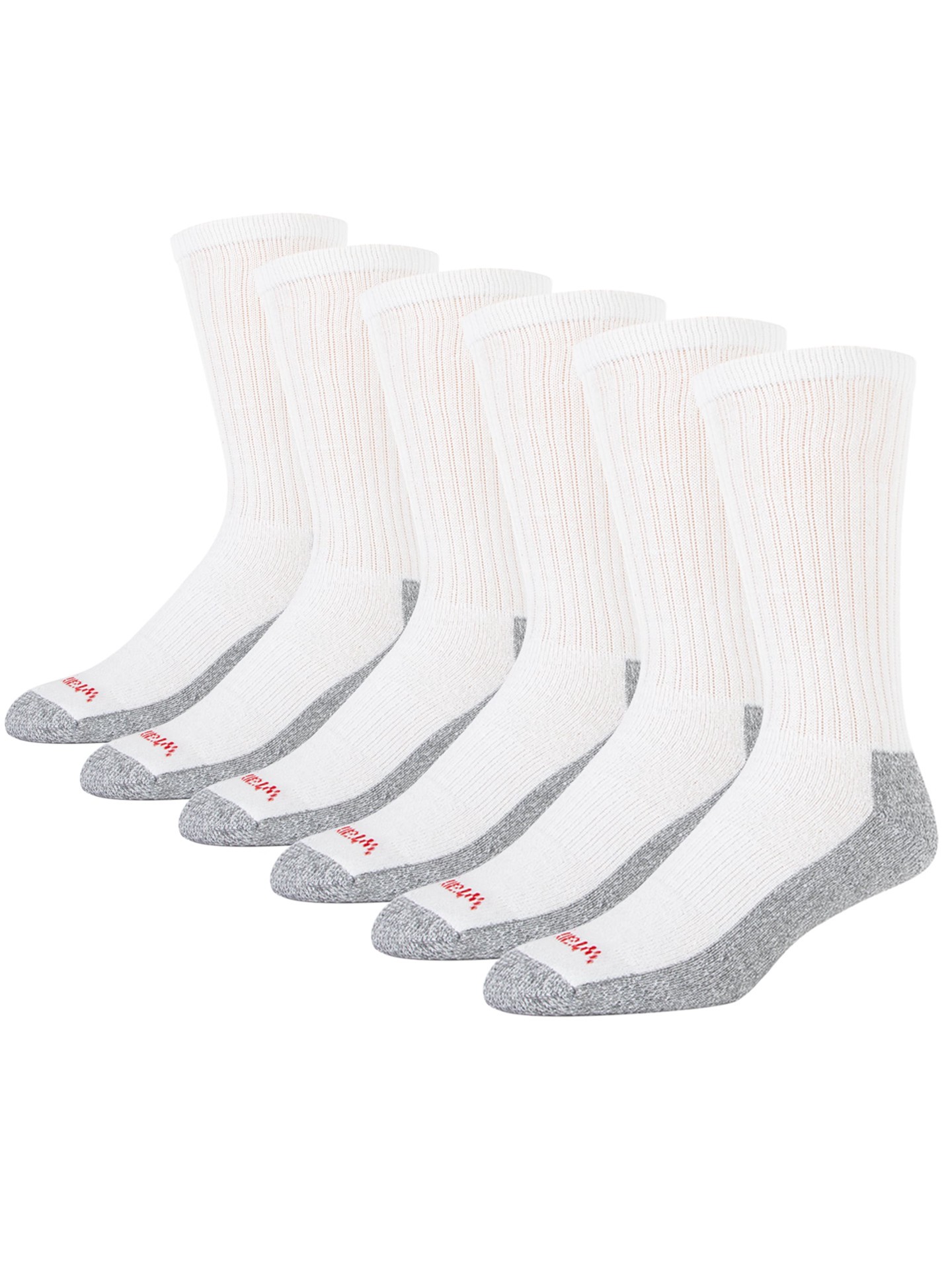 slide 3 of 4, Wrangler Men's Medium Cotton polyester blend Crew Socks 6 -Pack, 1 ct