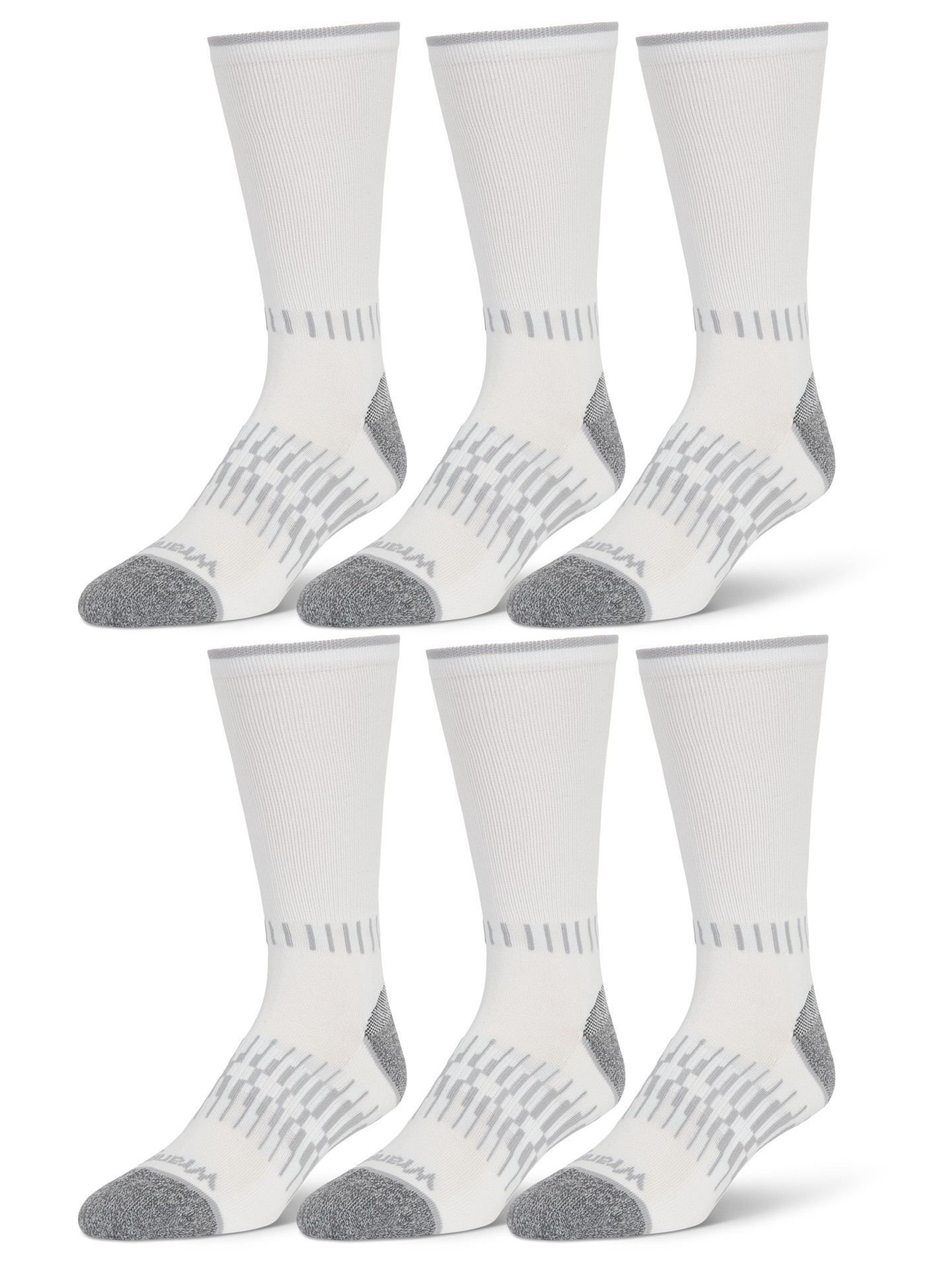 slide 3 of 4, Wrangler Men's Medium Nylon Crew Socks 4 -Pack, 1 ct