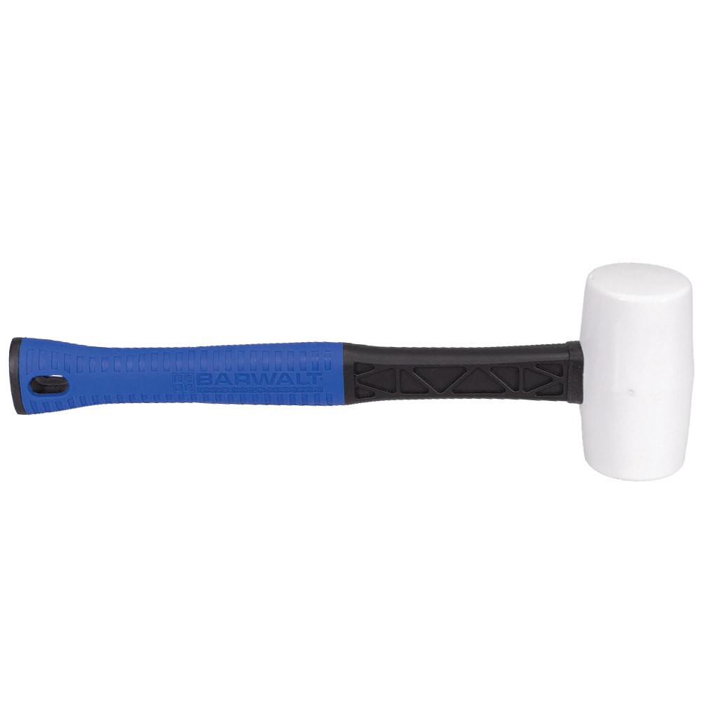 slide 4 of 5, BARWALT 12 -oz Rubber Head Composite Handle Soft-faced Rubber mallet, 1 ct
