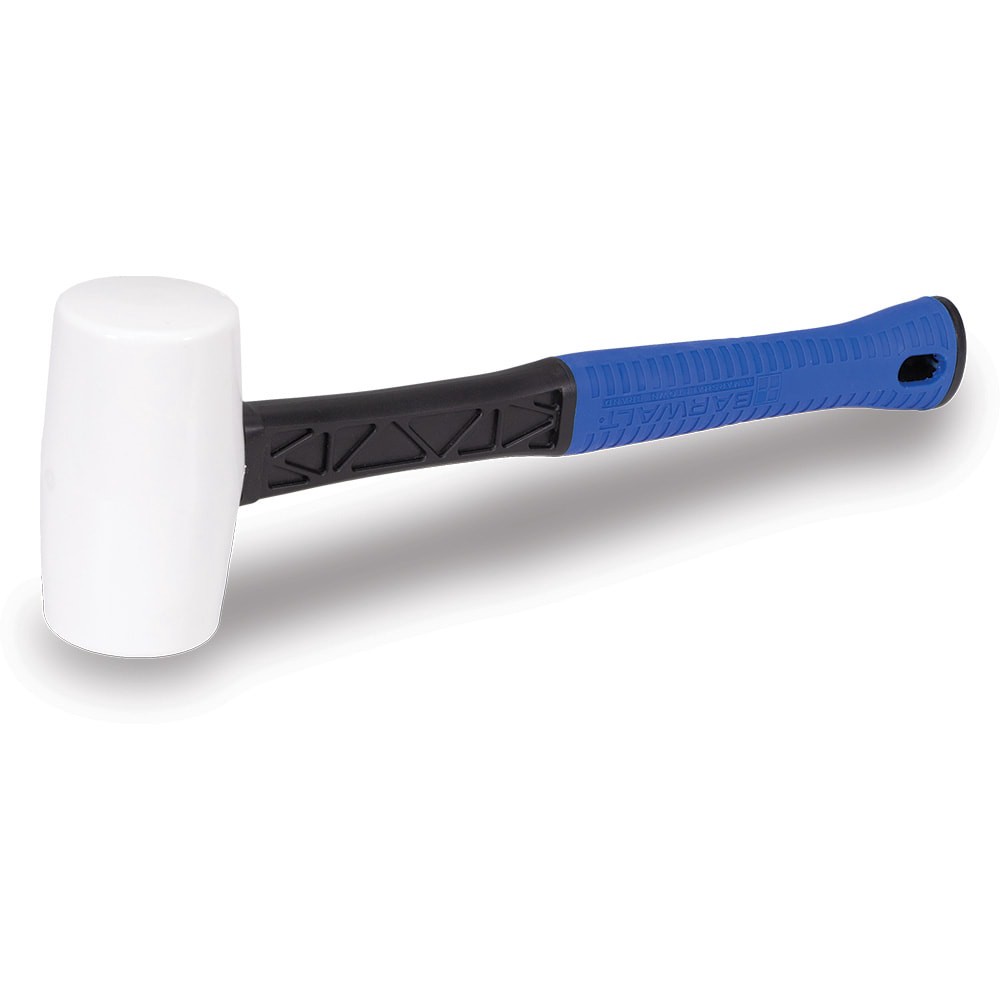slide 1 of 5, BARWALT 12 -oz Rubber Head Composite Handle Soft-faced Rubber mallet, 1 ct