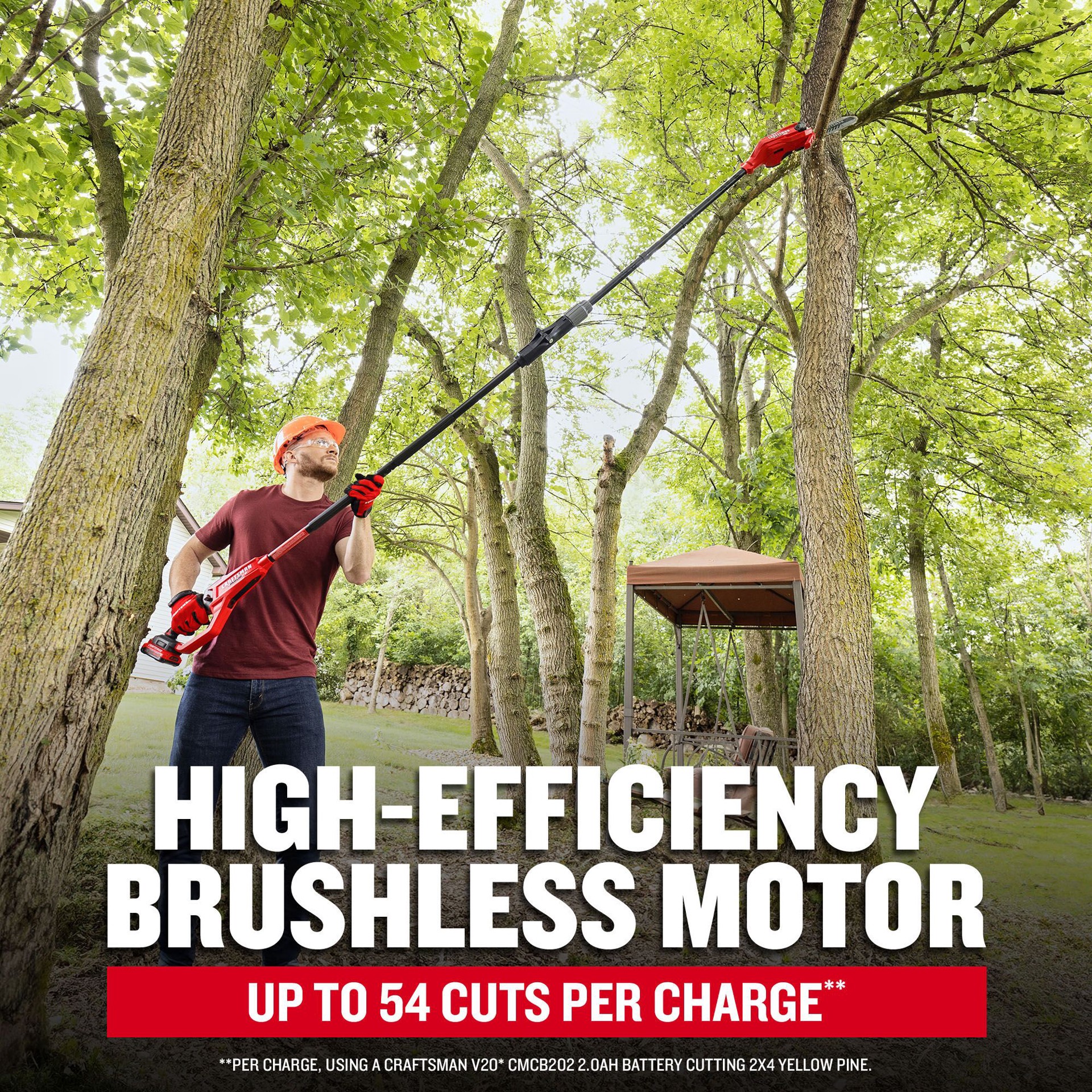 slide 5 of 6, CRAFTSMAN V20 Brushless RP 20-volt max 8-in 2 Ah Battery Pole Saw Battery Included , Charger Included, 1 ct