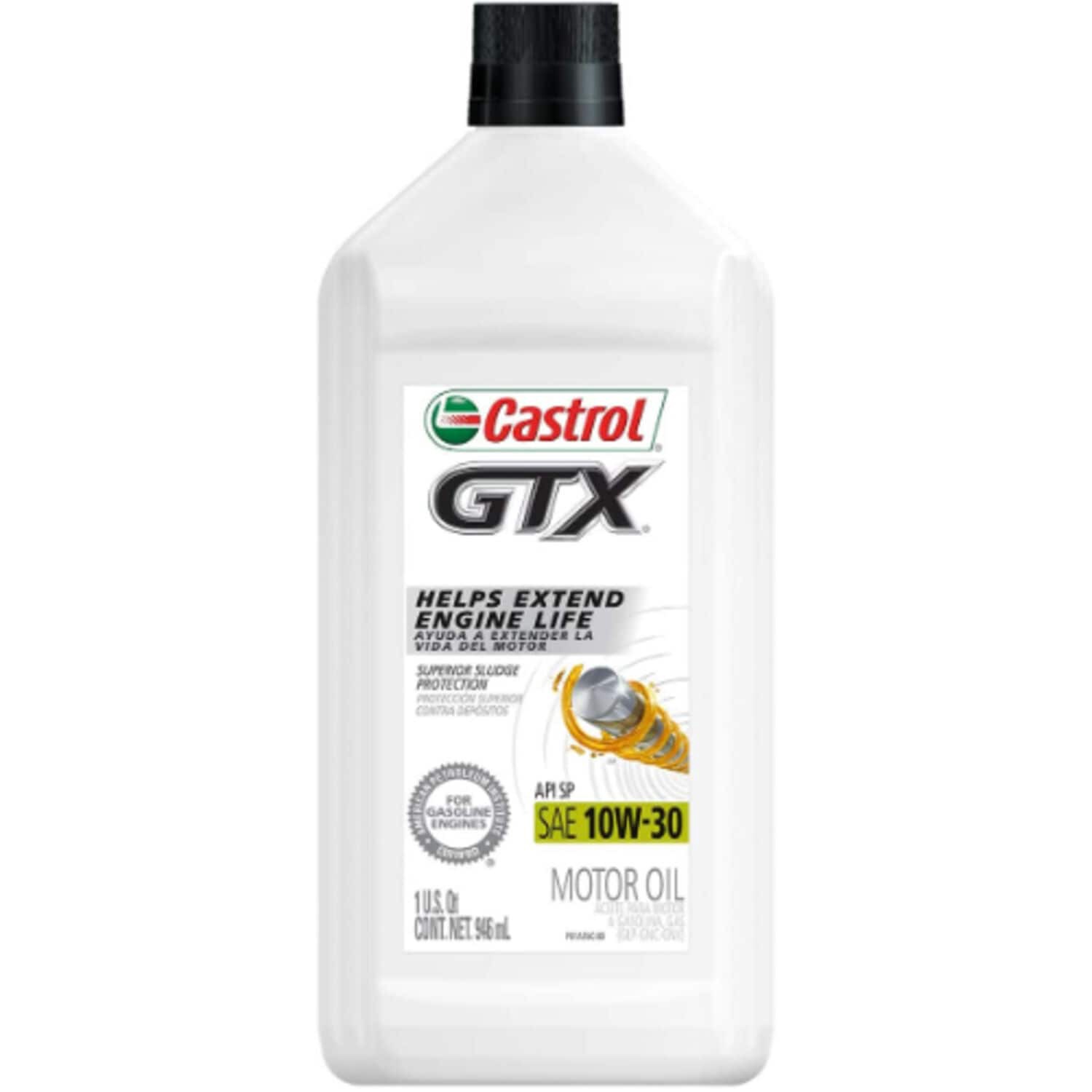 slide 1 of 1, CASTROL Gtx 10w-30 Conventional Motor Oil, 1 Quart, 1 ct